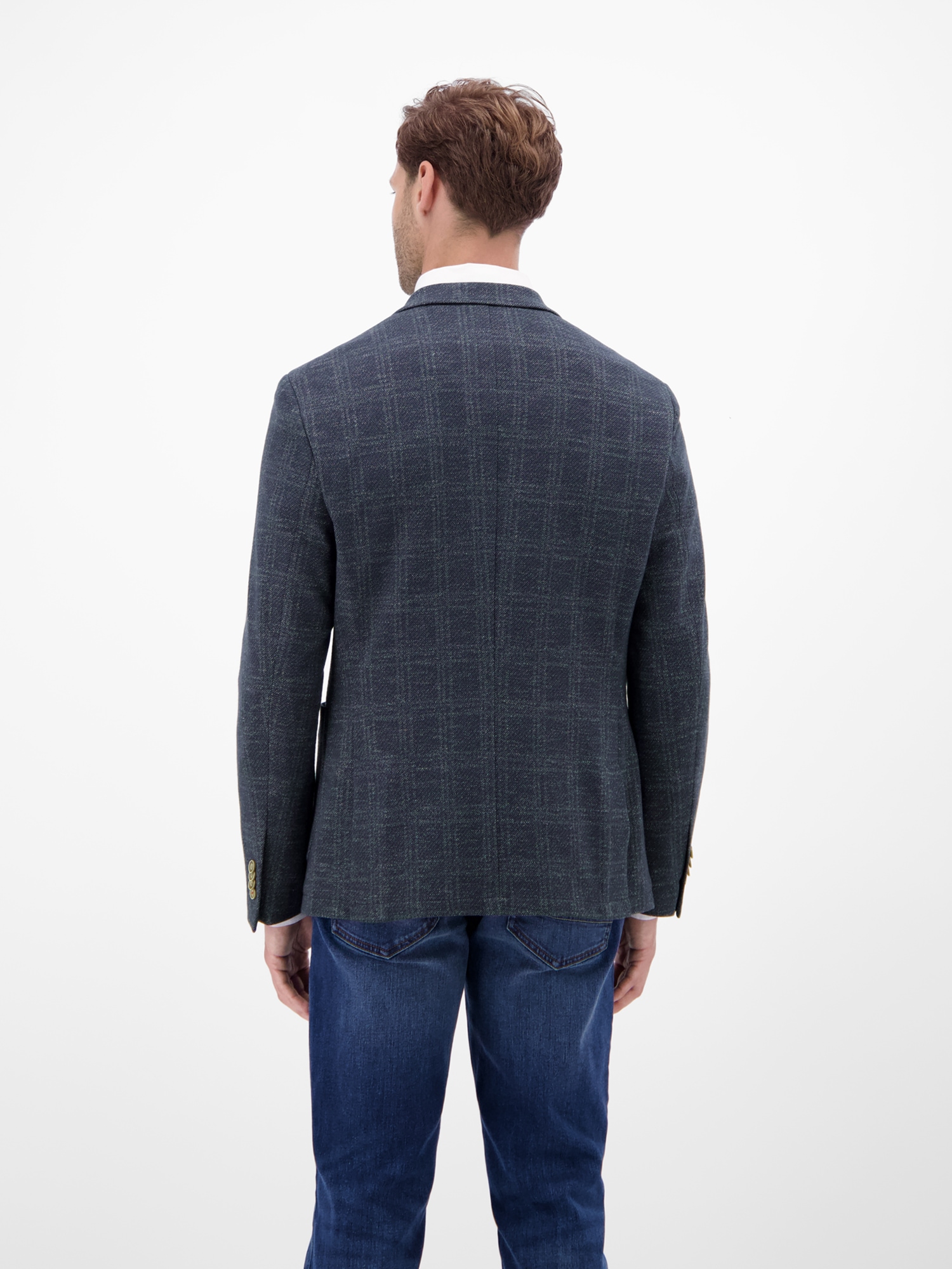 LERROS Jerseysakko »LERROS Herren Jerseyblazer, kariert«