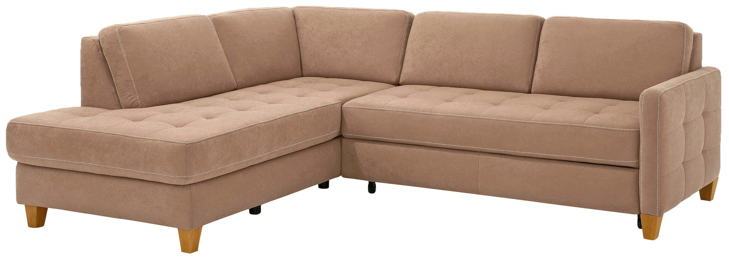 Home affaire Ecksofa »Earl L-Form«, wahlweise auch mit Bettfunktion oder Bettfunktion mit Bettkasten