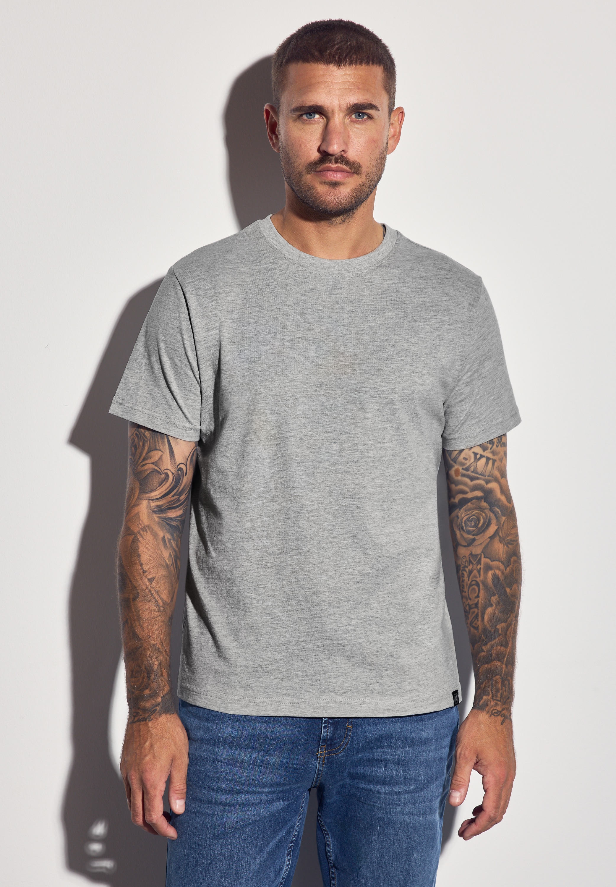 STREET ONE MEN T-Shirt, aus reiner Baumwolle günstig online kaufen