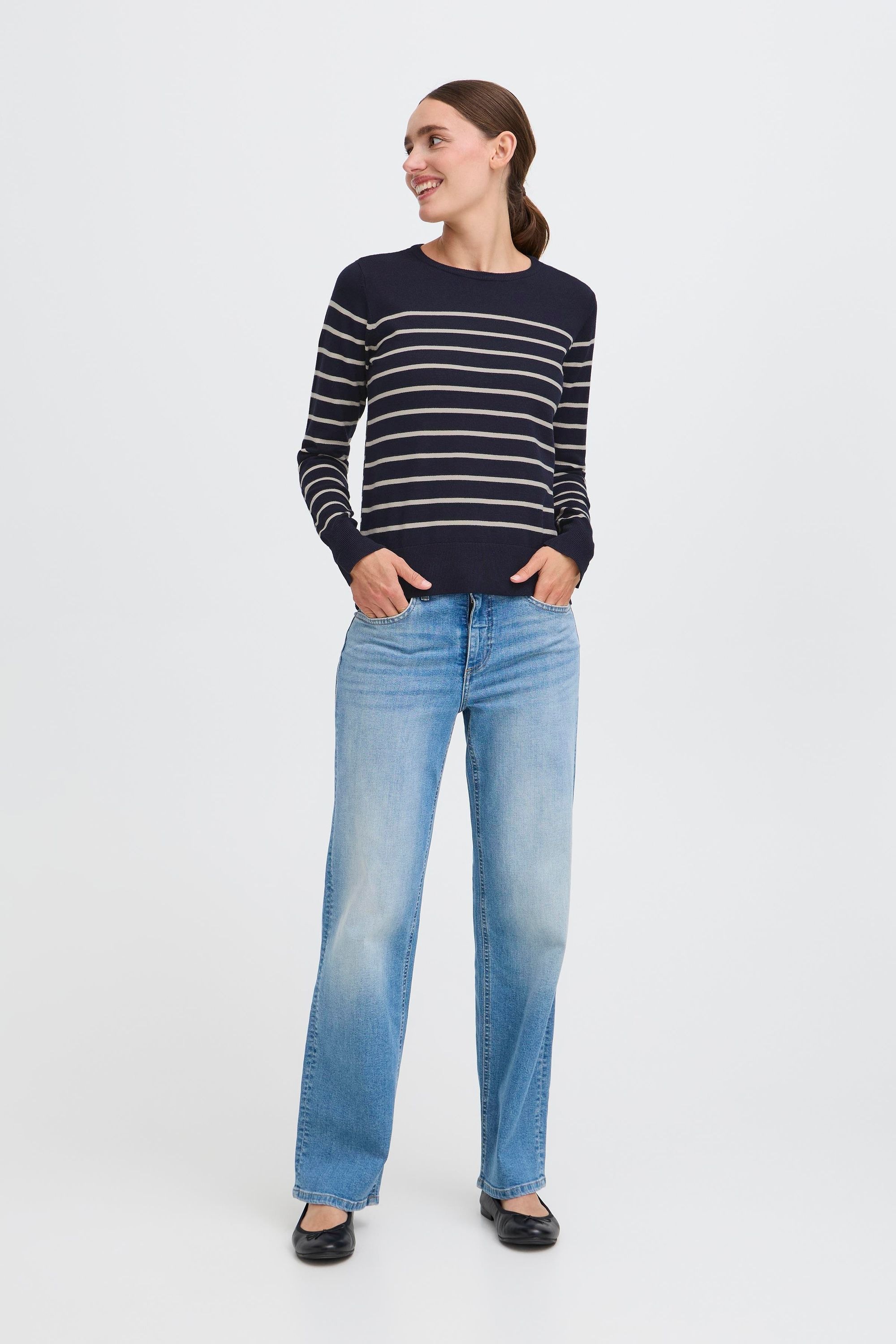 OXMO Strickfleece-Pullover »Strickpullover OXFKEANA«
