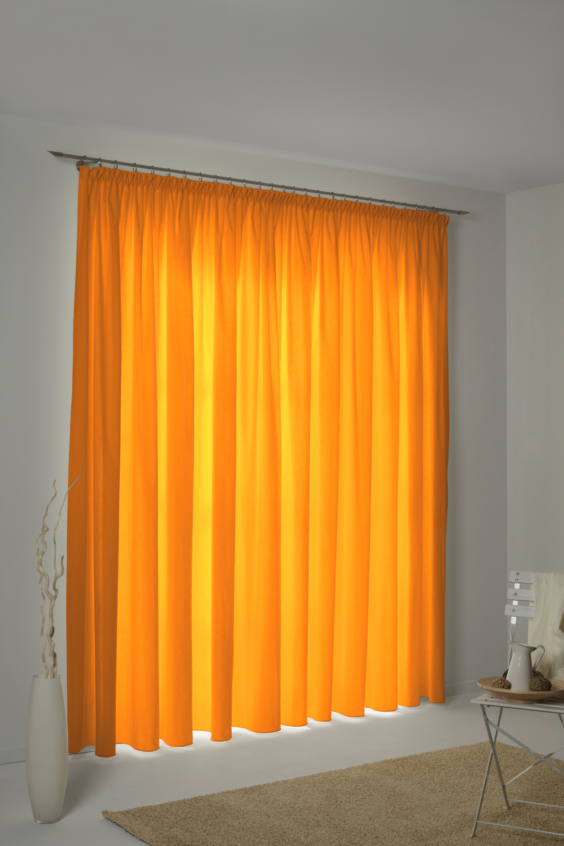 Wirth Vorhang "WirthNatur" Kräuselband 1 Stk. tlg. 2-lagig günstig online kaufen