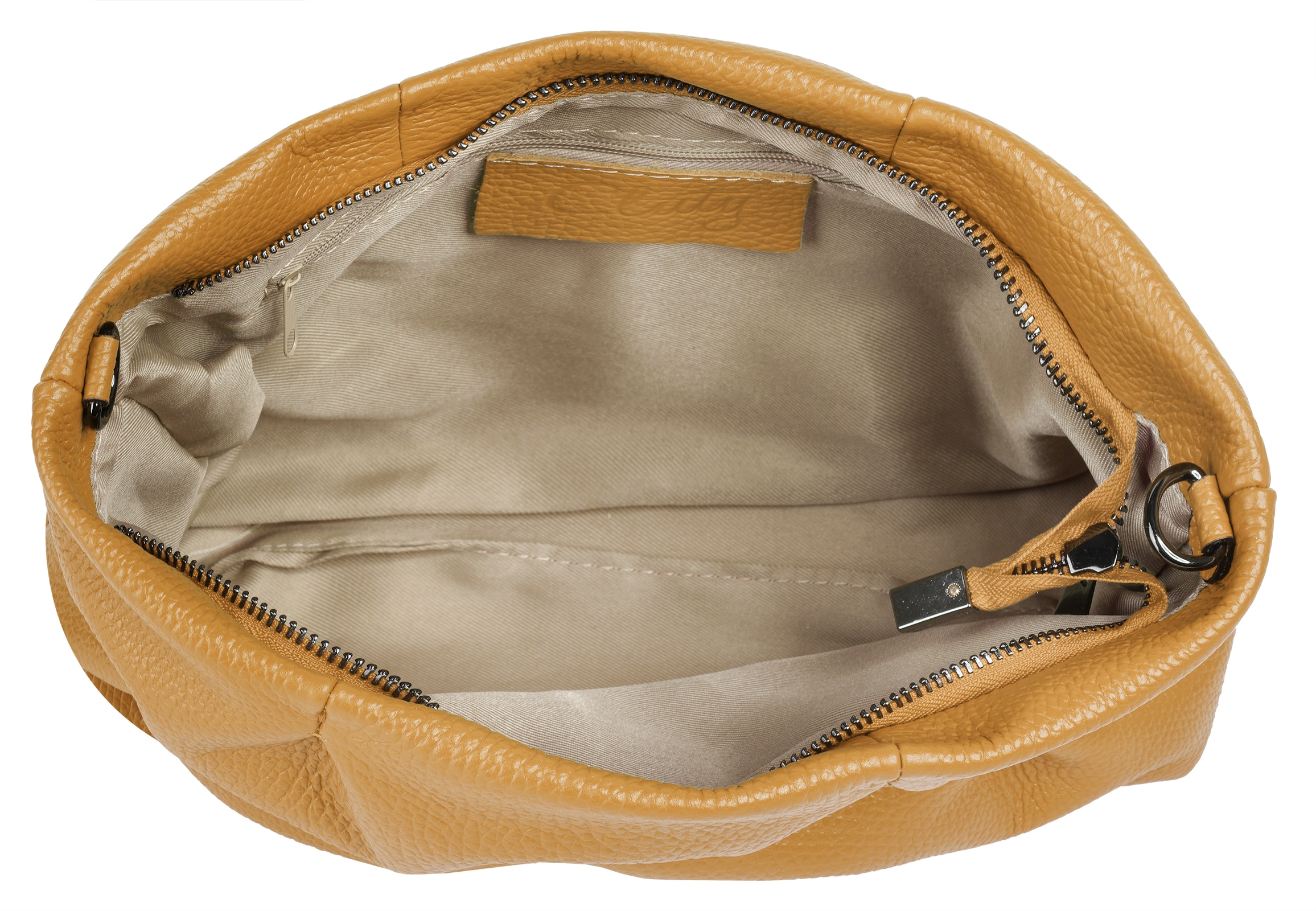 Cluty Umhängetasche, echt Leder, Made in Italy