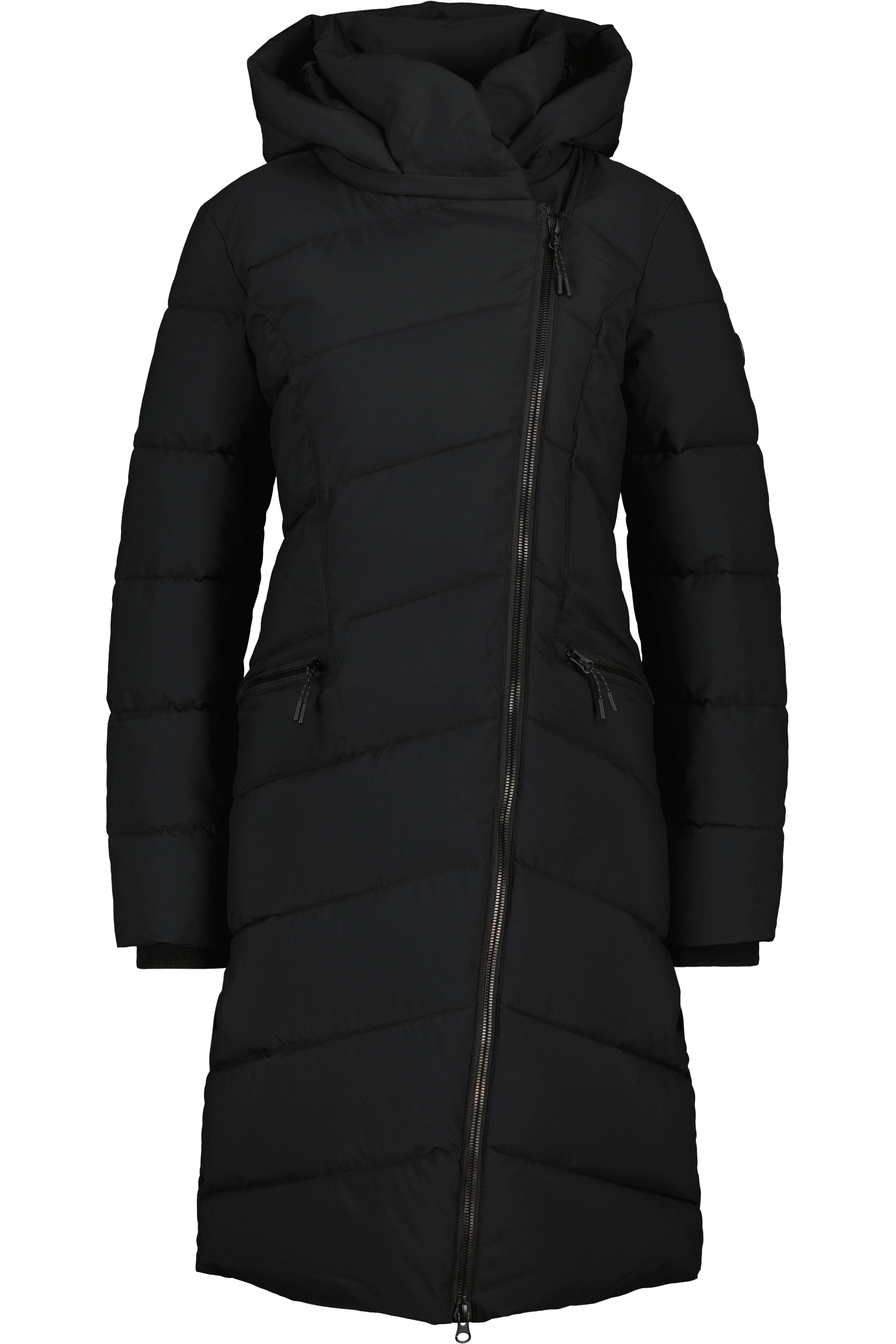 Winterjacke »Damen NimaAK A«, mit Kapuze, in Wickeloptik mit abnehmbarer Kapuze und...