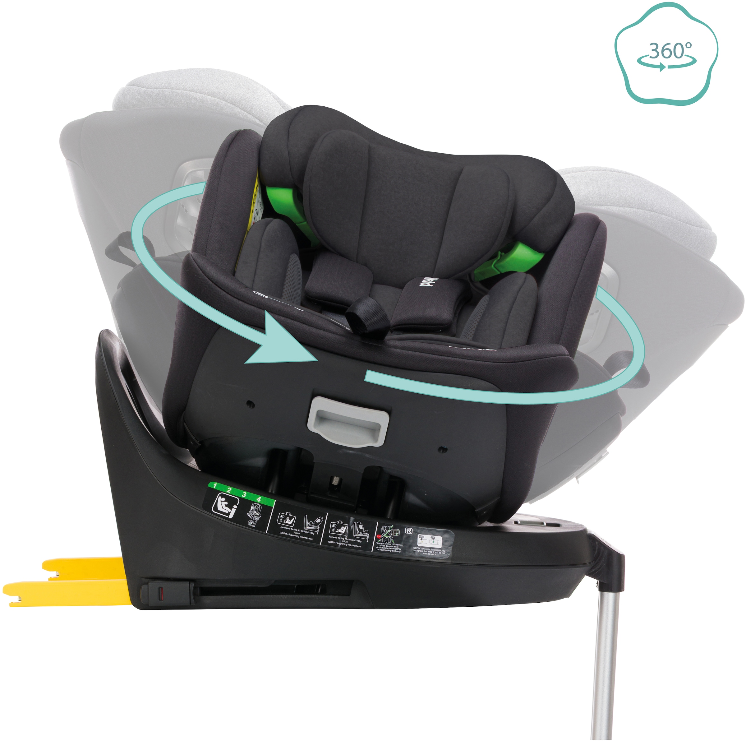Fillikid Autokindersitz »Aris« 360° drehbar, inkl. Isofix