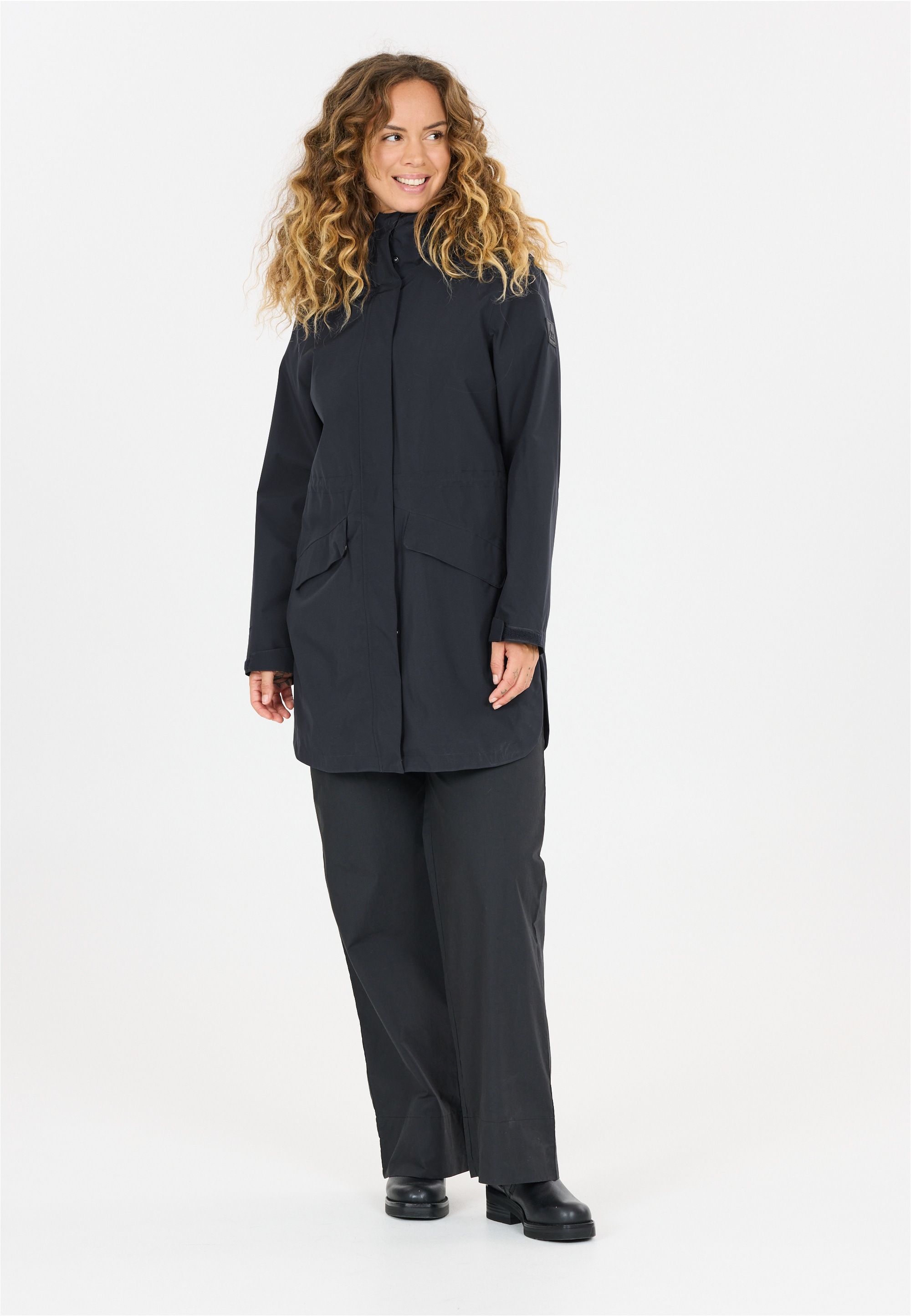 Outdoorjacke WHISTLER "Marico", Damen, Gr. 38, blau, 100% Polyester, unifarben, normal, hoch geschlossener Ausschnitt, Jacken Outdoorjacke, aus atmungsaktivem Material