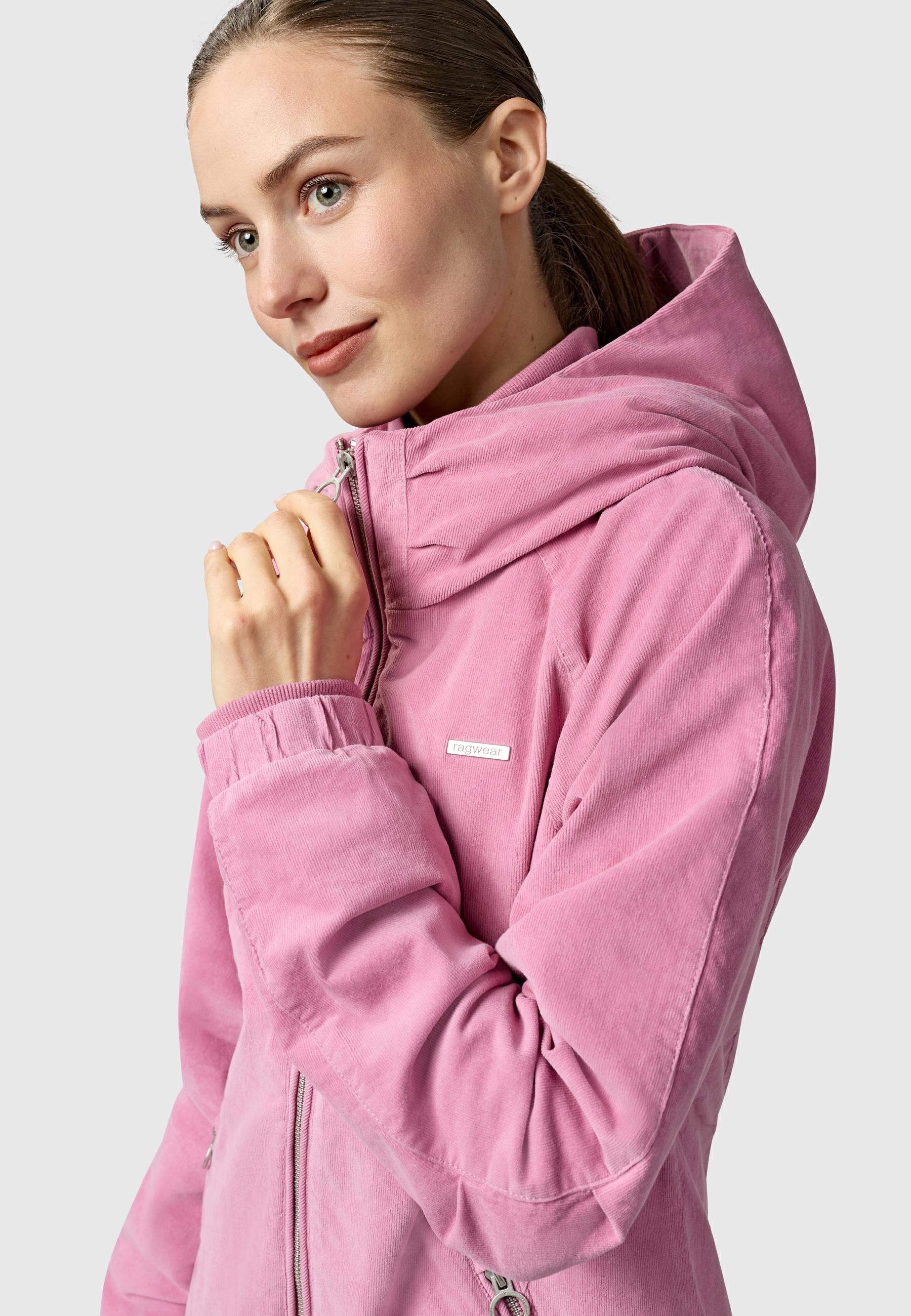 Ragwear Bomberjacke »Dizzie Cordy YOUMODO« mit Kapuze Cordjacke mit verstellbarer Kapuze