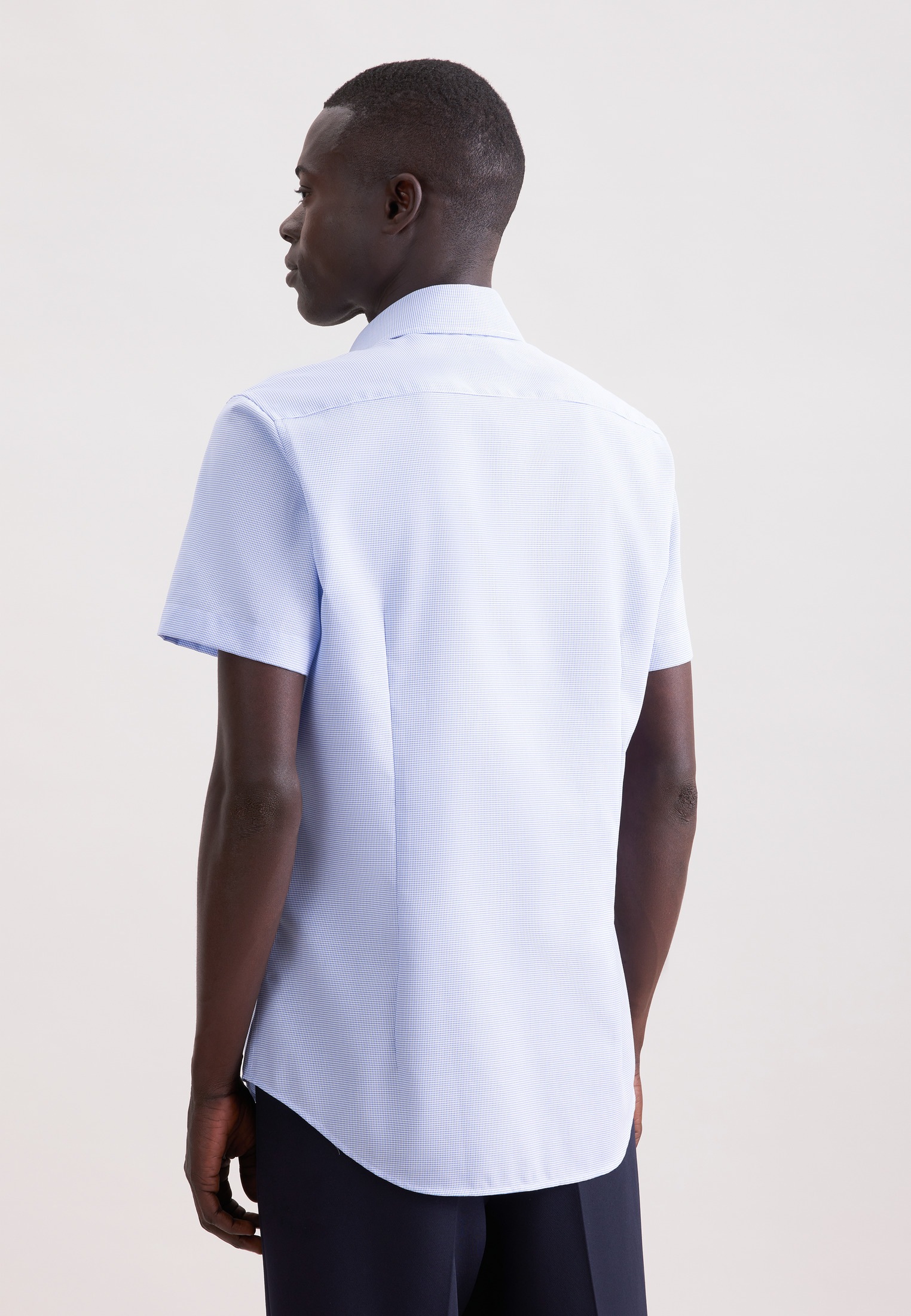 seidensticker Businesshemd "Schwarze Rose" Slim 1/2 Kentkragen Struktur günstig online kaufen