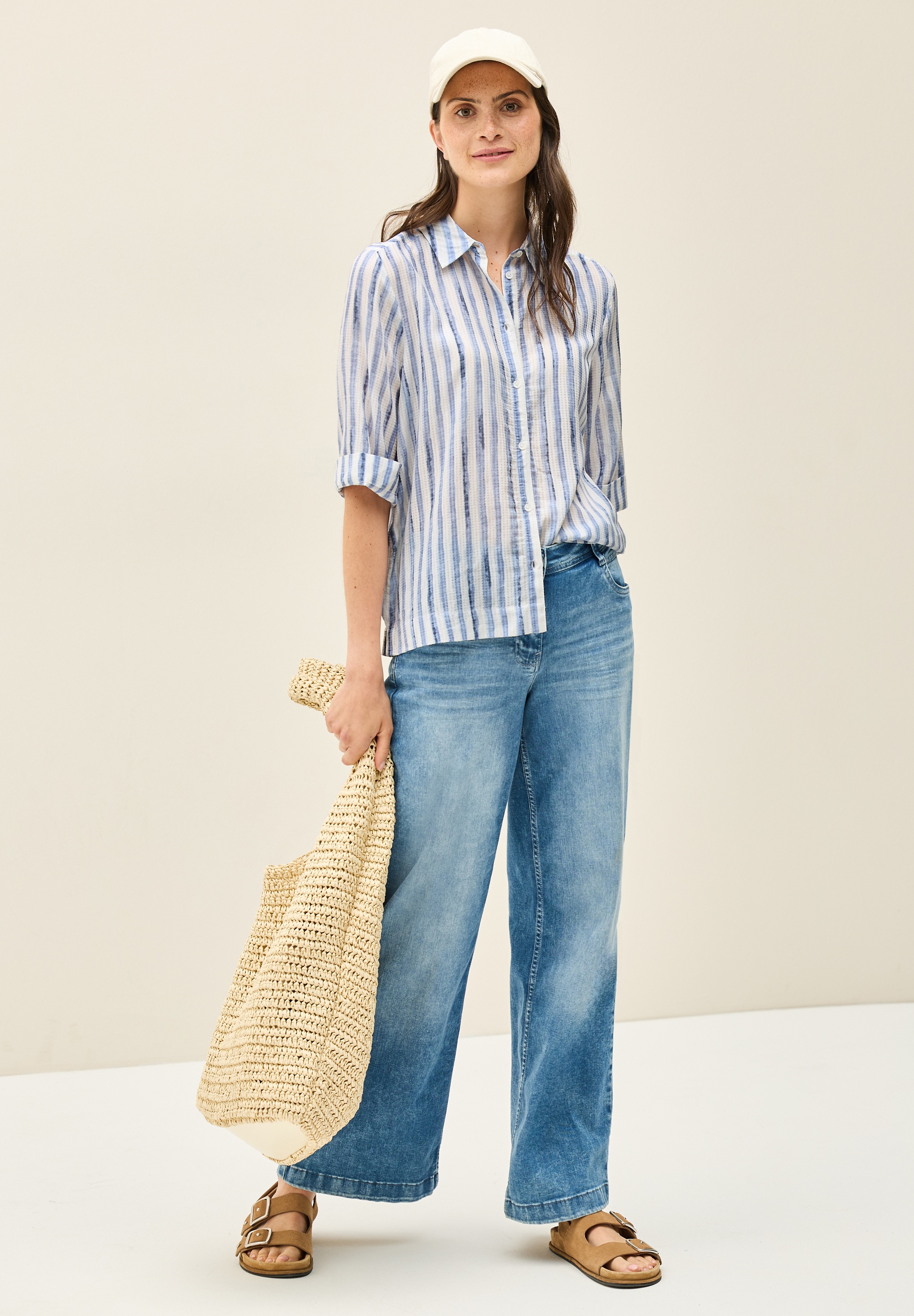 Thumbnail - Cecil Hemdbluse im Streifen-Design