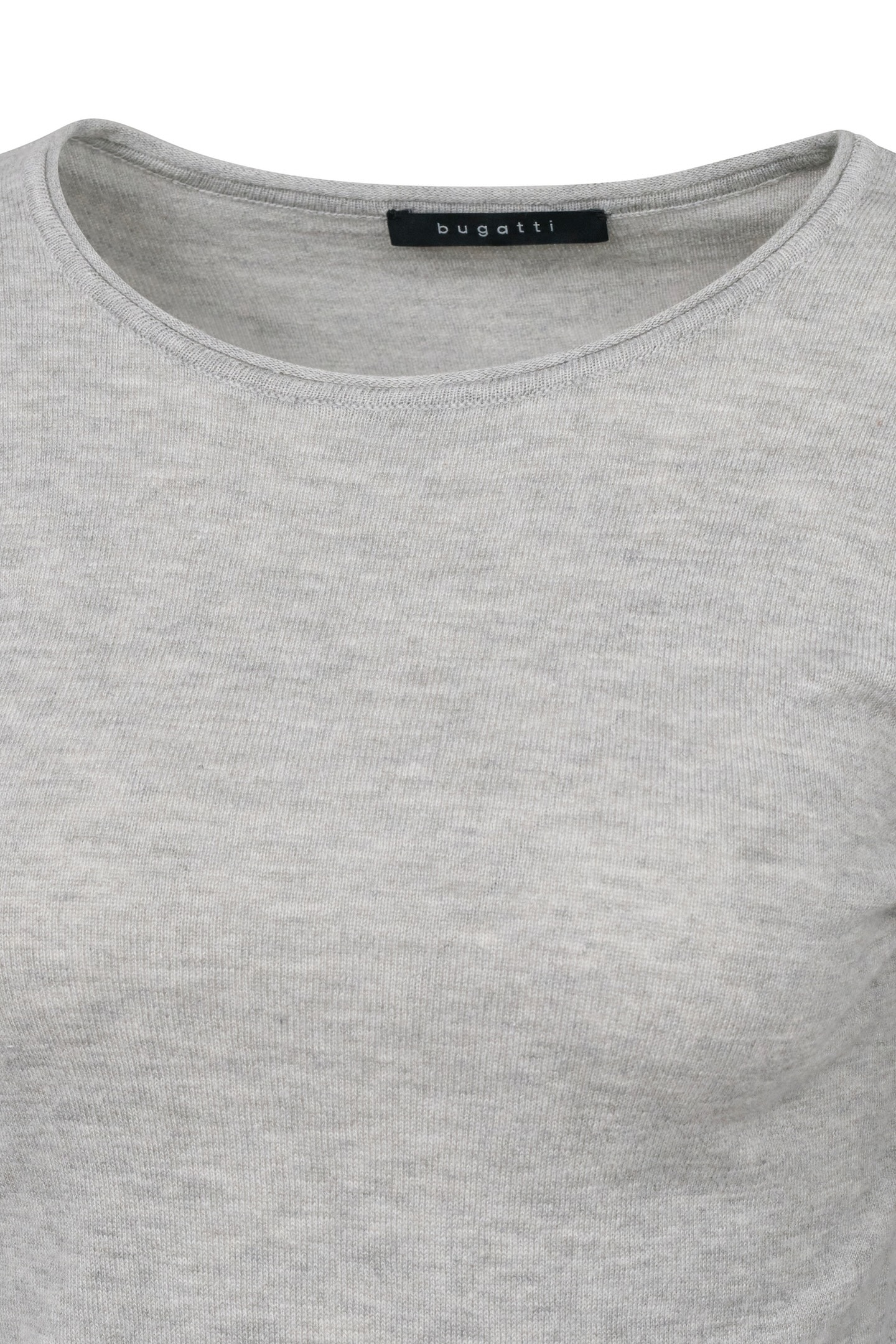 bugatti Langarmshirt, mit Rundhals & langem Arm