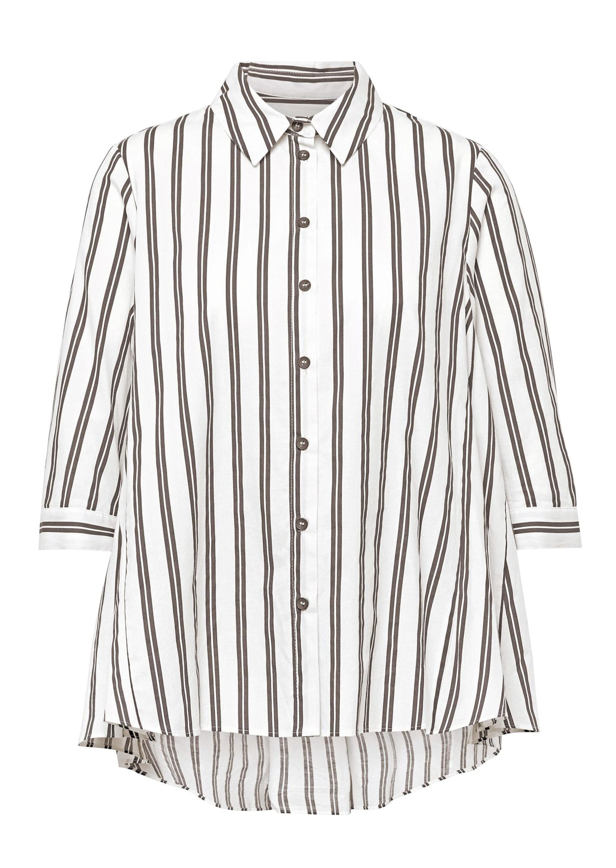 Thumbnail - GOLDNER Kurzarmbluse "Kurzgröße Schlichte Baumwoll-Bluse mit 3/4-Arm" Ohne