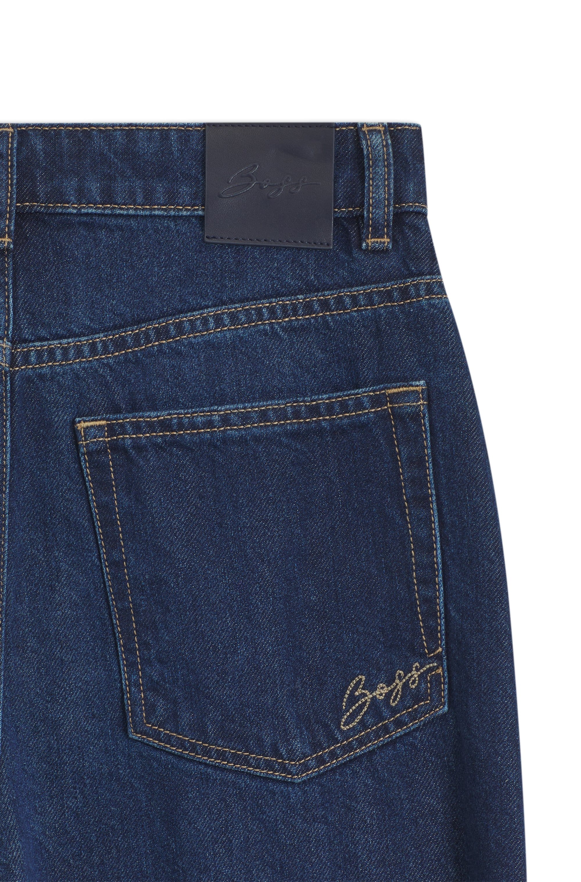 BOSS ORANGE Weite Jeans »MARLENE HR 15.0 Premium Damenmode« Baumwoll-Lyocell-Mix, Flare Fit