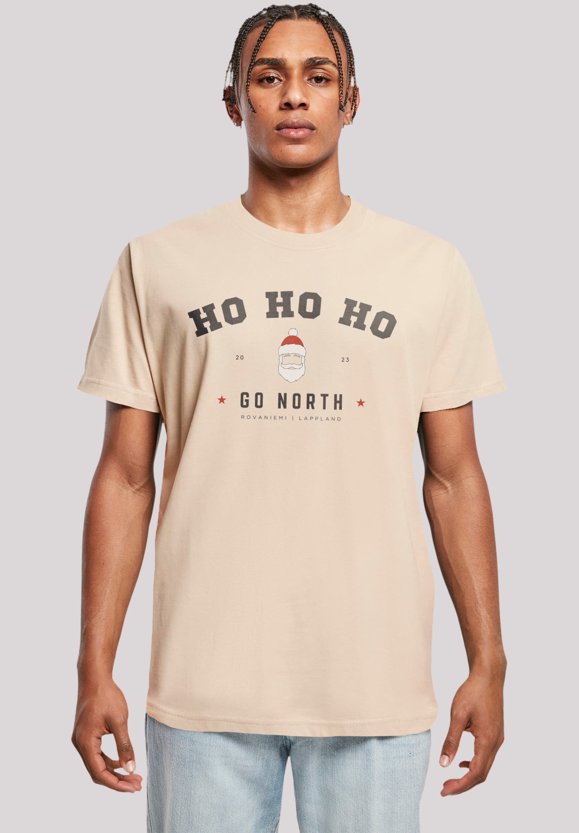 F4NT4STIC T-Shirt »Ho Ho Ho Santa Claus Weihnachten«, Weihnachten, Geschenk, Logo