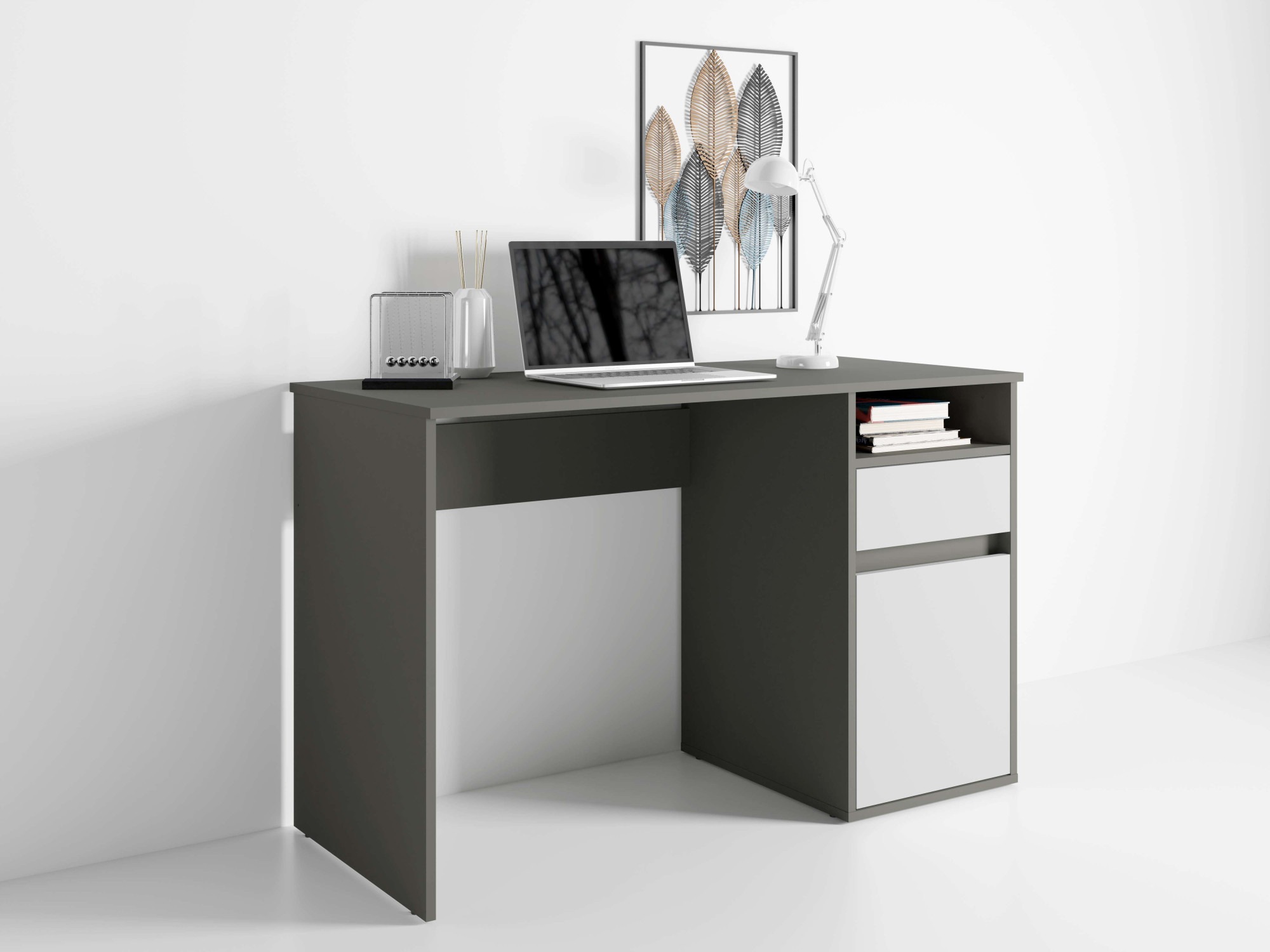 INOSIGN Schreibtisch »Tinsley«, mit Schublade, und Tür, Breite 120 x53 cm