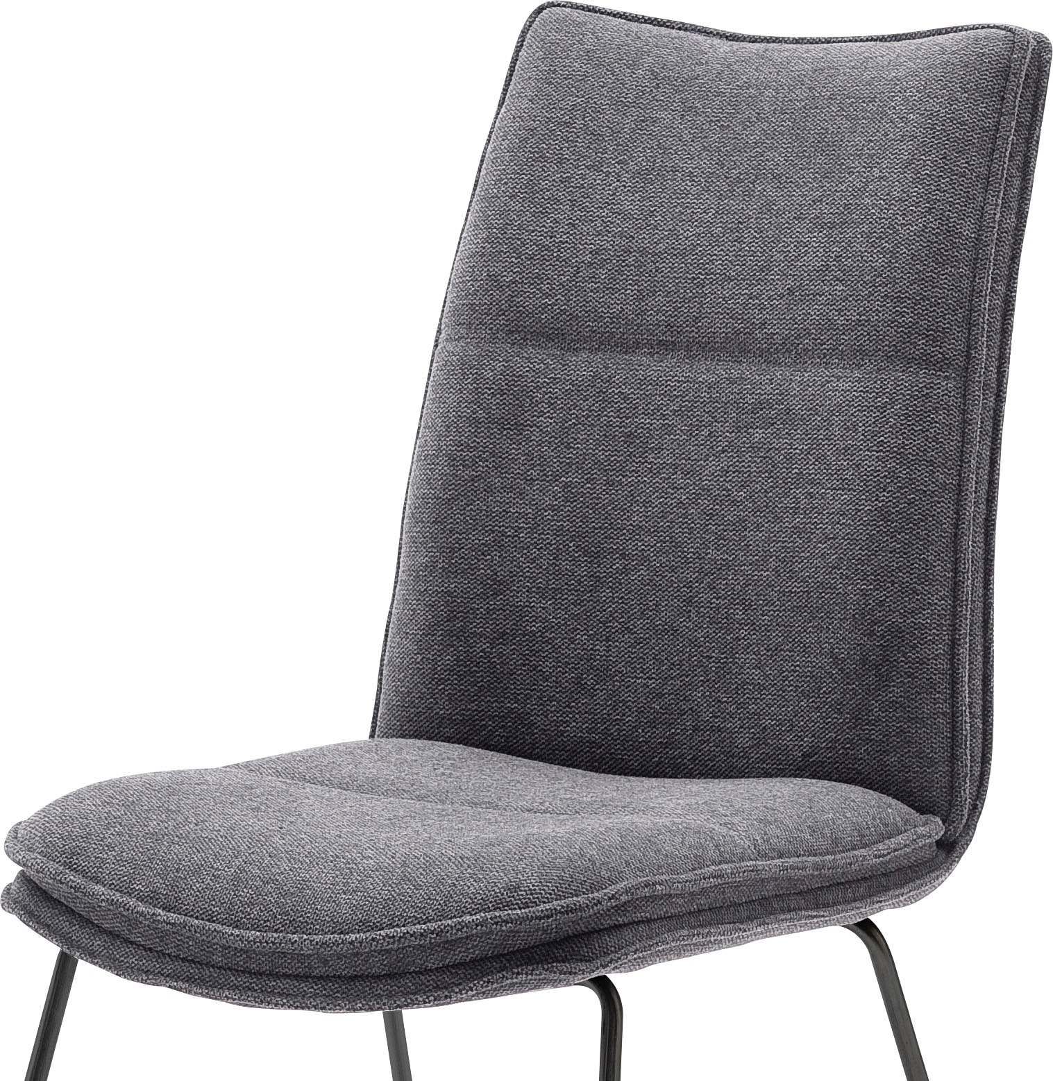 MCA furniture Stuhl »Hampton«, (Set), 2 St., Chenilleoptik, 2er Set, mit Griff, Belastbarkeit 120 Kg, Sitzhöhe ca. 49 cm
