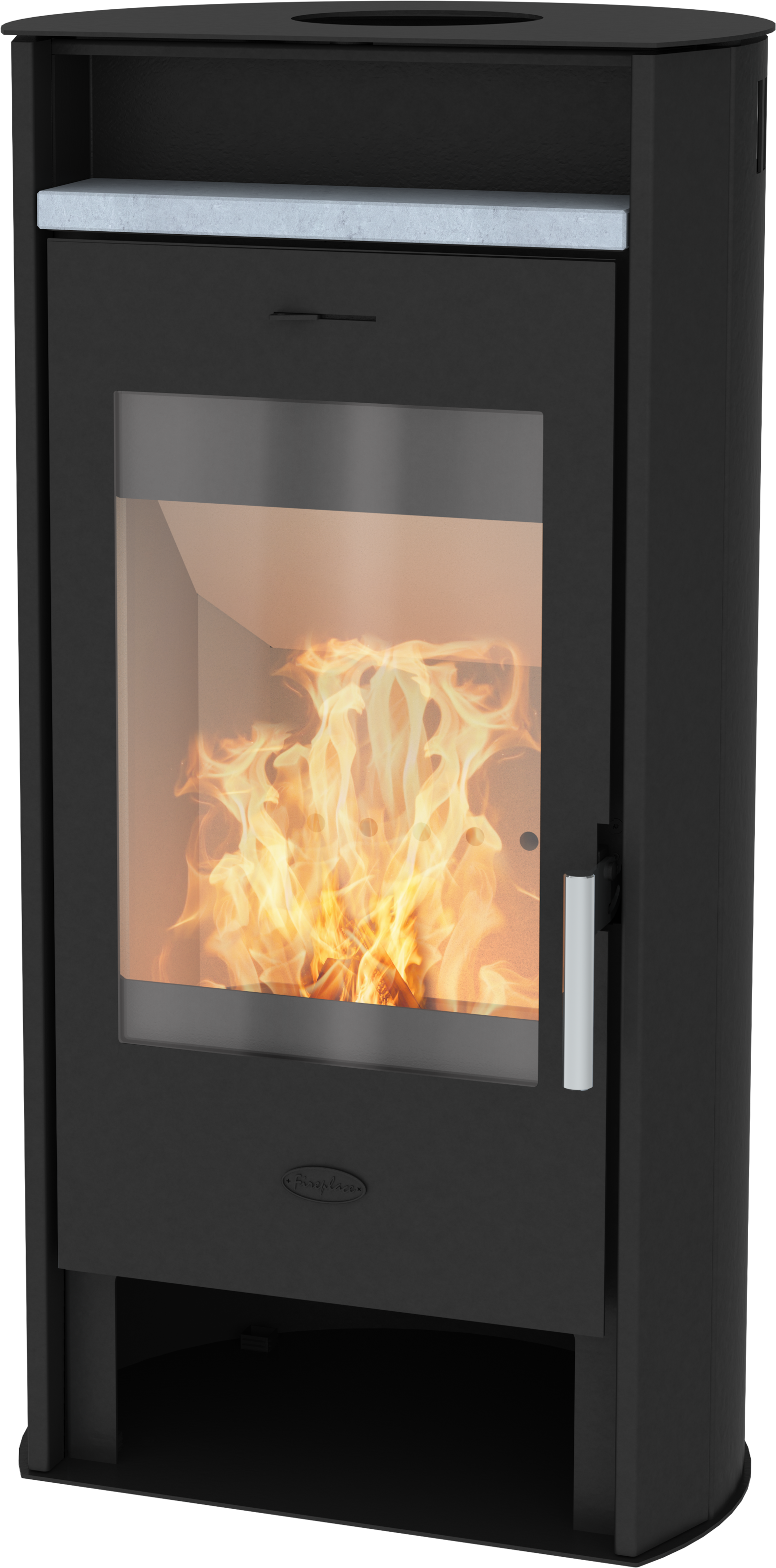 FIREPLACE Kaminofen "»Santa Fe Stahl 2025«", schwarz, Wohnzimmer, Kaminöfen