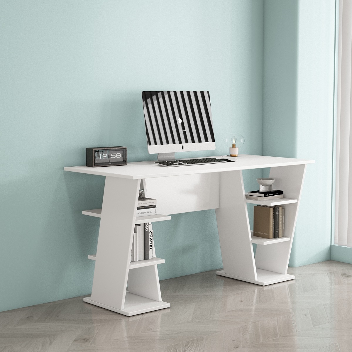 OTTO home Schreibtisch "Ezzell", mit vielen Ablagen günstig online kaufen