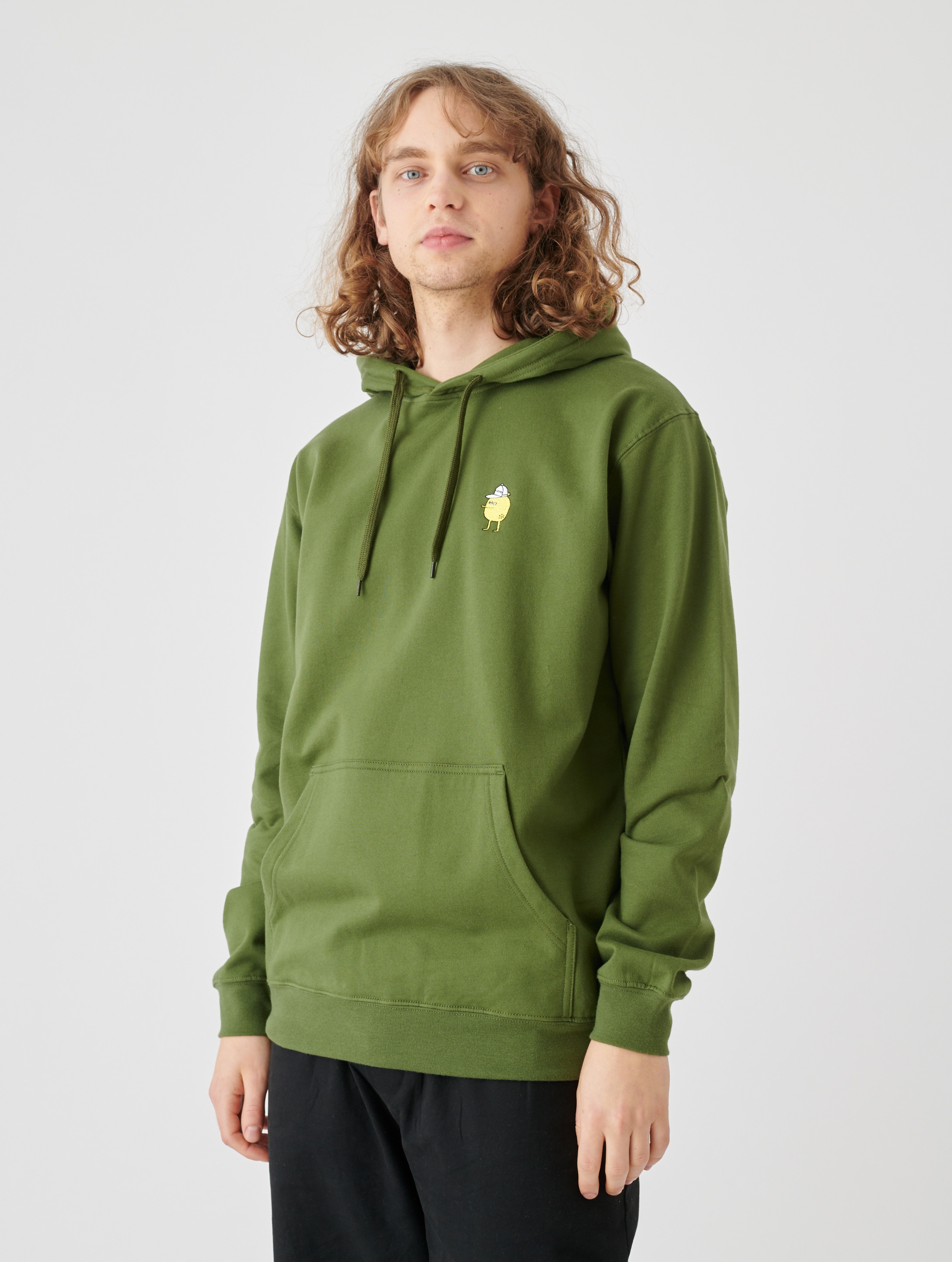 Cleptomanicx Kapuzensweatshirt »Hooded Zitrone«, mit kleiner Stickerei