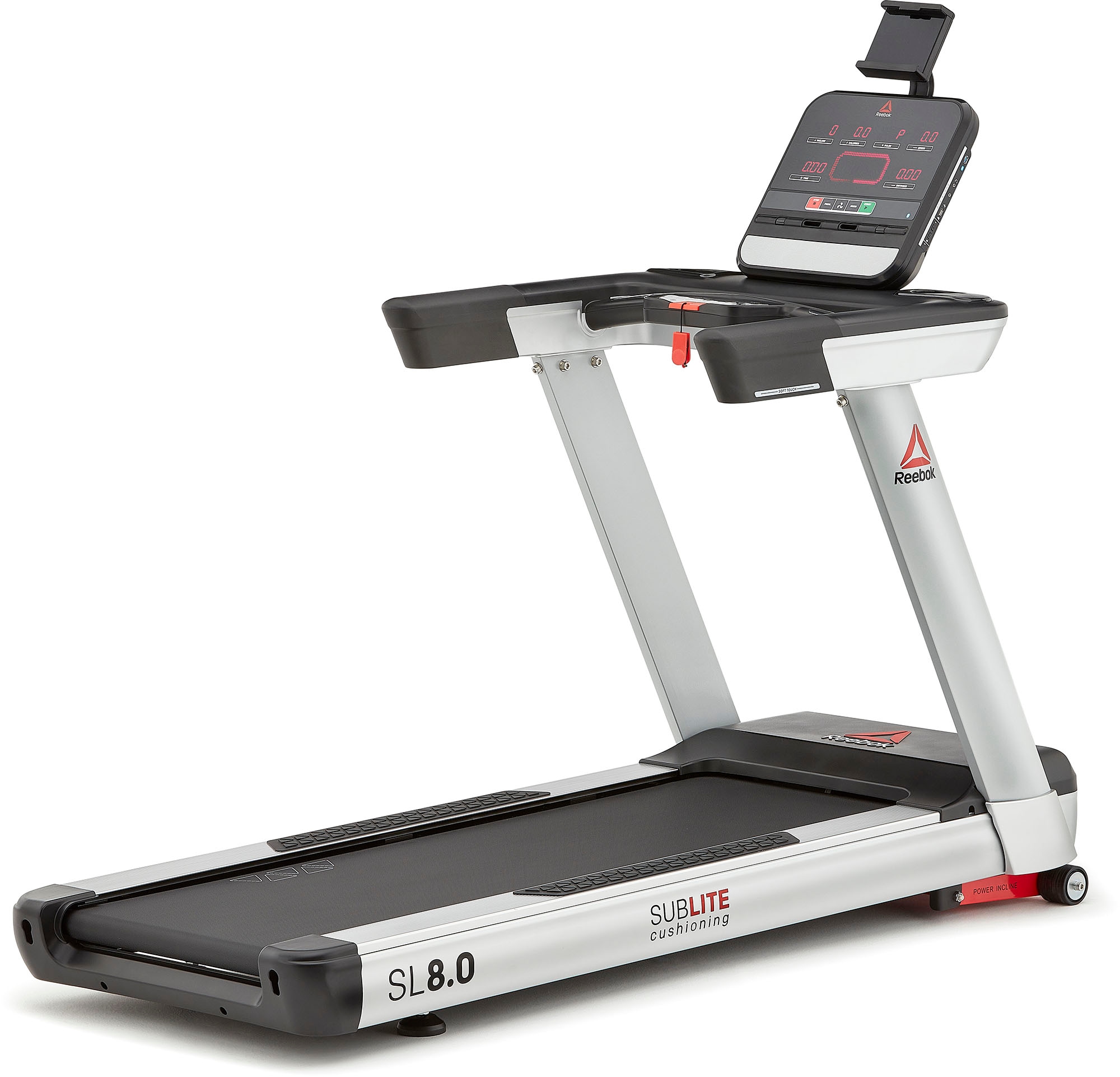 Reebok Laufband »REEBOK SL8.0«, (mit integrierten Handpulssensoren), mit Höchstgeschwindigkeit 20 km/h und integrierten Handpulssensoren