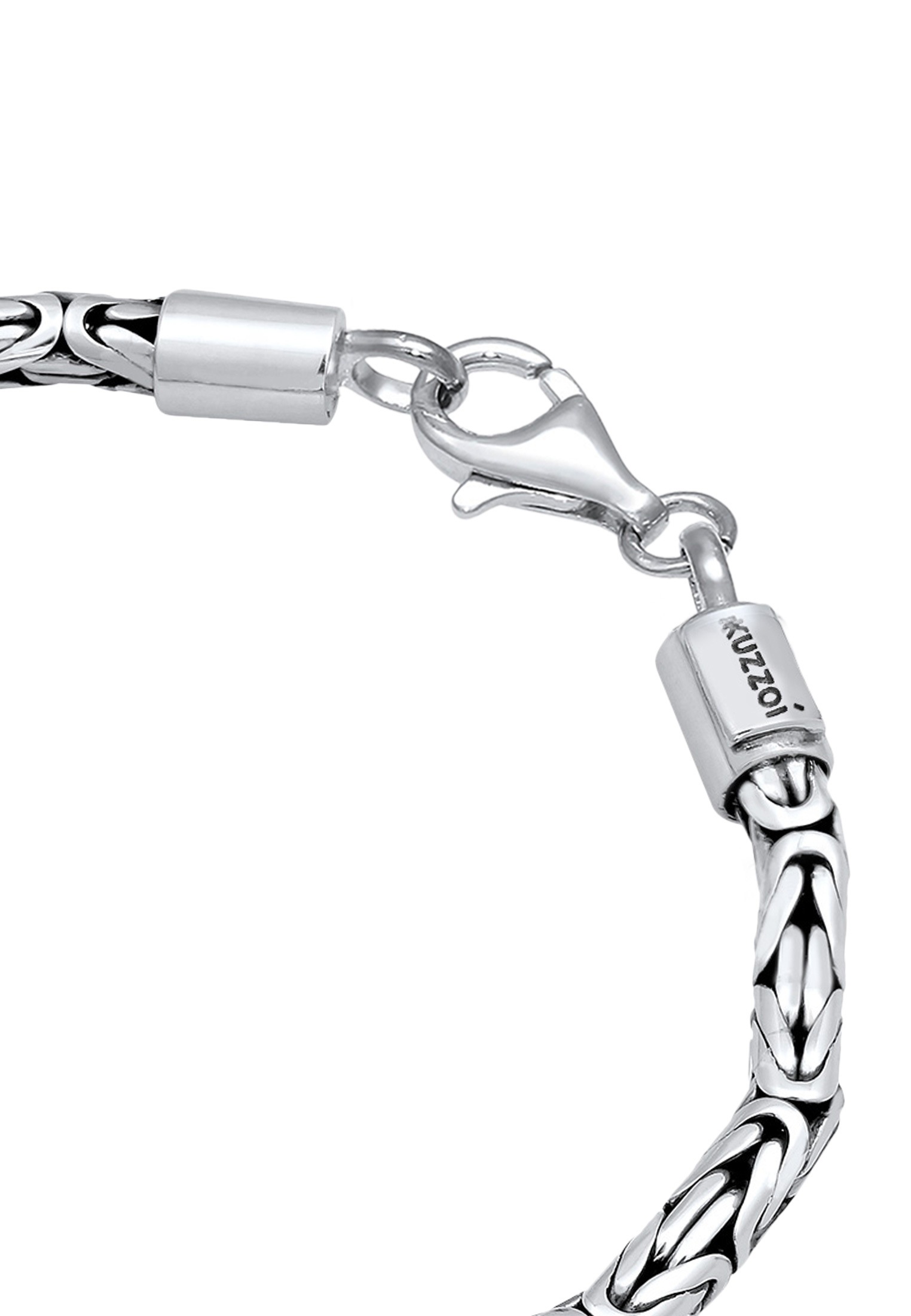Kuzzoi Herren Königskette Bracelet Grey 19cm 2