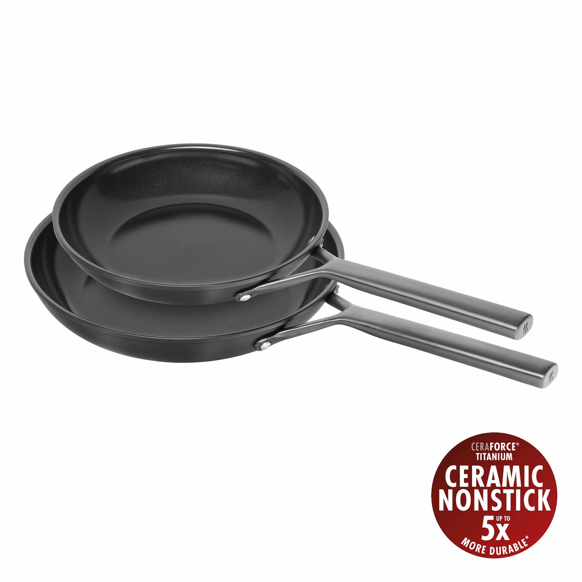 Zwilling Pfannen-Set »Milano« Aluminium Set, 2 tlg. Keramik-Antihaftbeschichtung, Induktion, Made in Italy