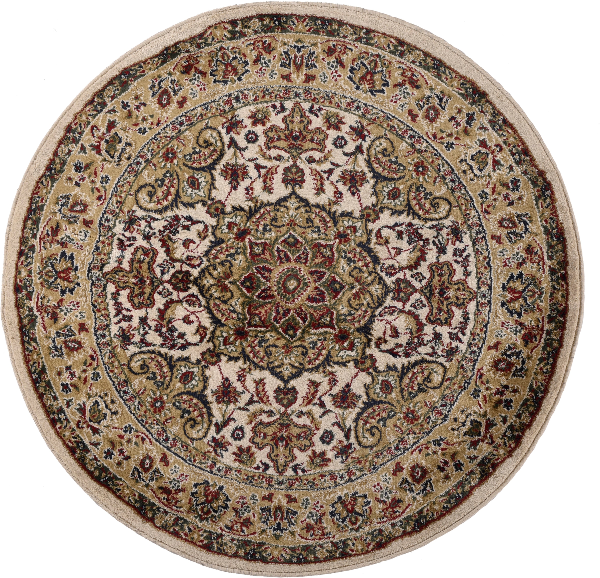 THEKO Teppich »Hamadan 359«, rund, 10 mm Höhe, Kurzflor, Orient-Optik