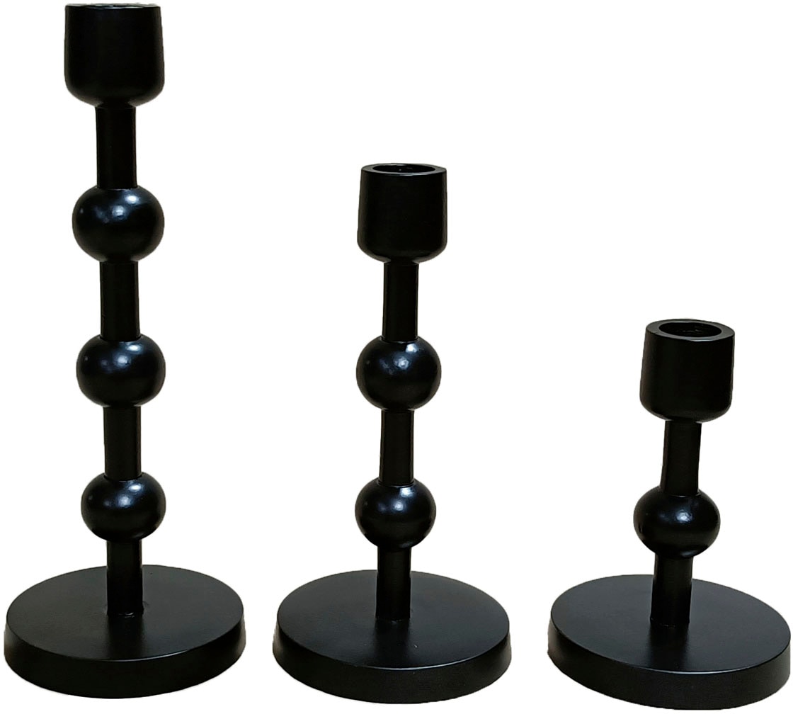 Leonique Kerzenständer »Elliose«, kaufen | (Set, Größen St.), im Aluminium, aus Set 3 3 BAUR handgefertigt