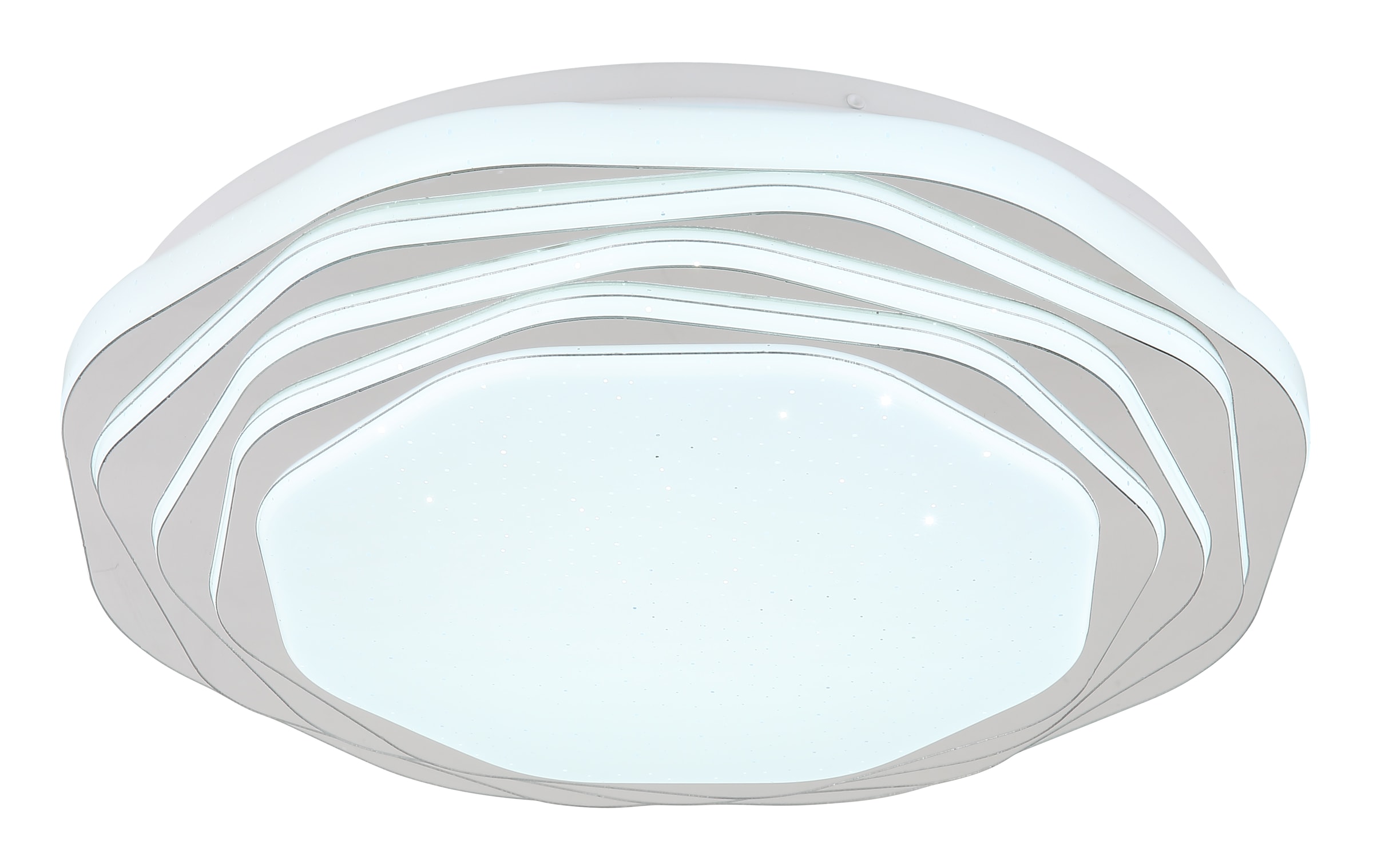 GLOBO LIGHTING LED Deckenleuchte »FLORDELIS«, Leuchtmittel LED-Modul | LED fest integriert, Deckenlampe/rund/Wohnzimmer/Schlafzimmer/elegant