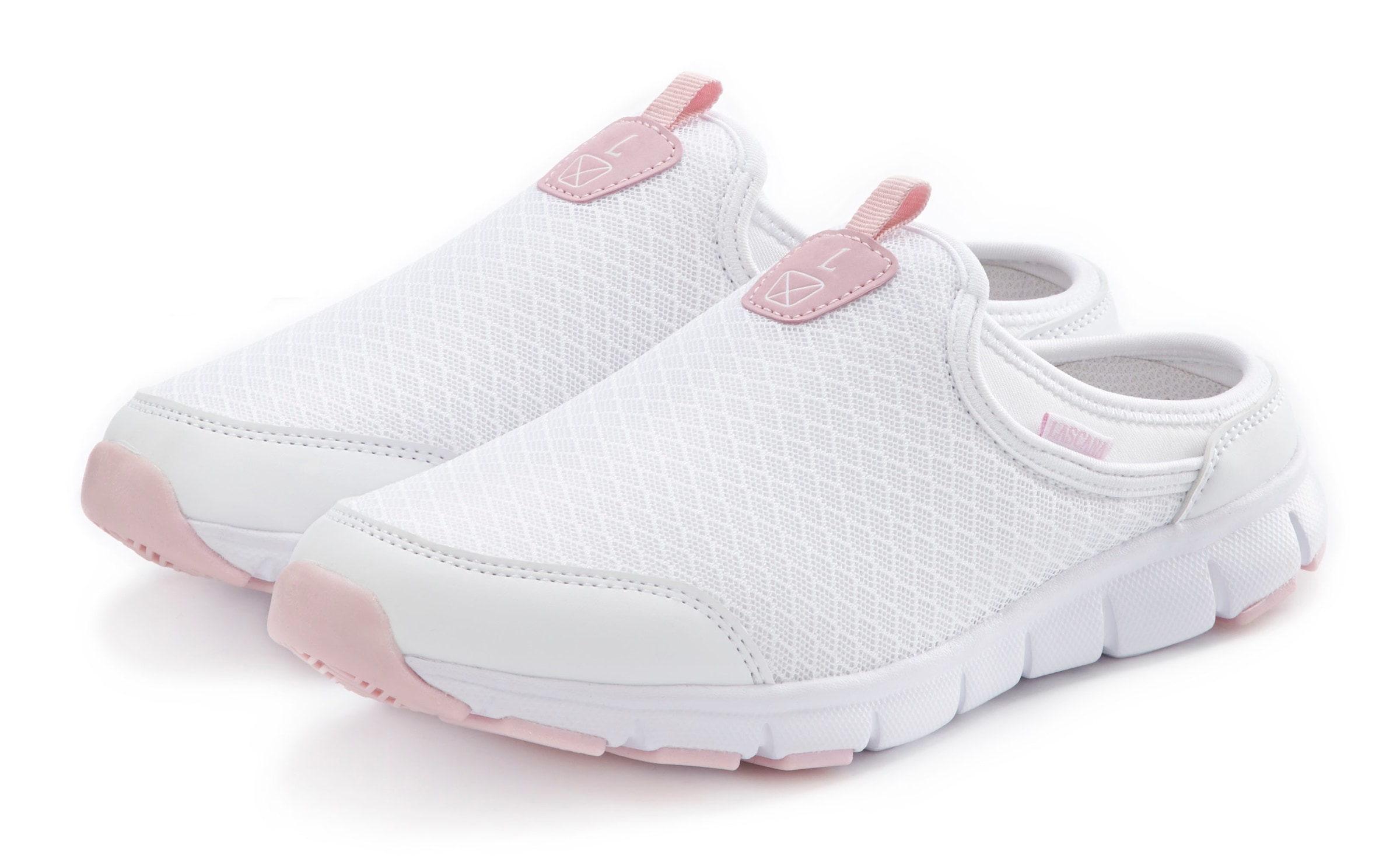 LASCANA Slip-On Sneaker, Halbschuh, Freizeitschuh, Sabot, Clogs aus leichtem Mesh-Material