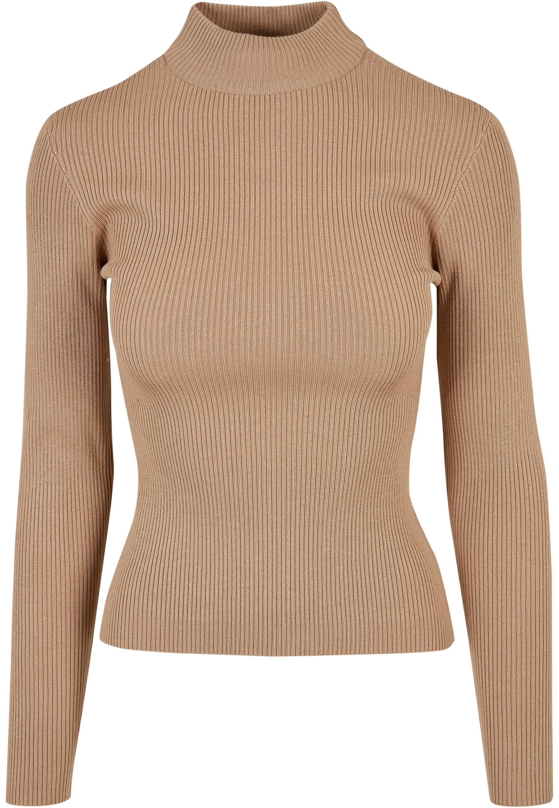 URBAN CLASSICS Sweater "Urban Classics Damen Ladies Rib Knit Turtelneck Sweater"