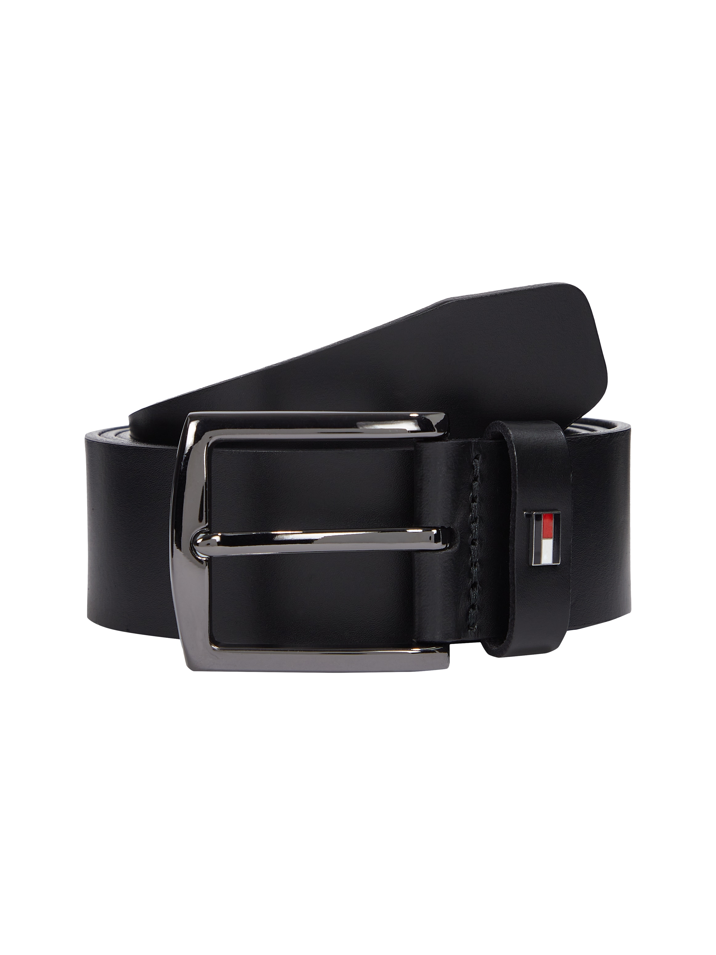 Tommy Hilfiger Ledergürtel »DENTON 3.5 EXT«, Einfachdornschließe, Metalllogo