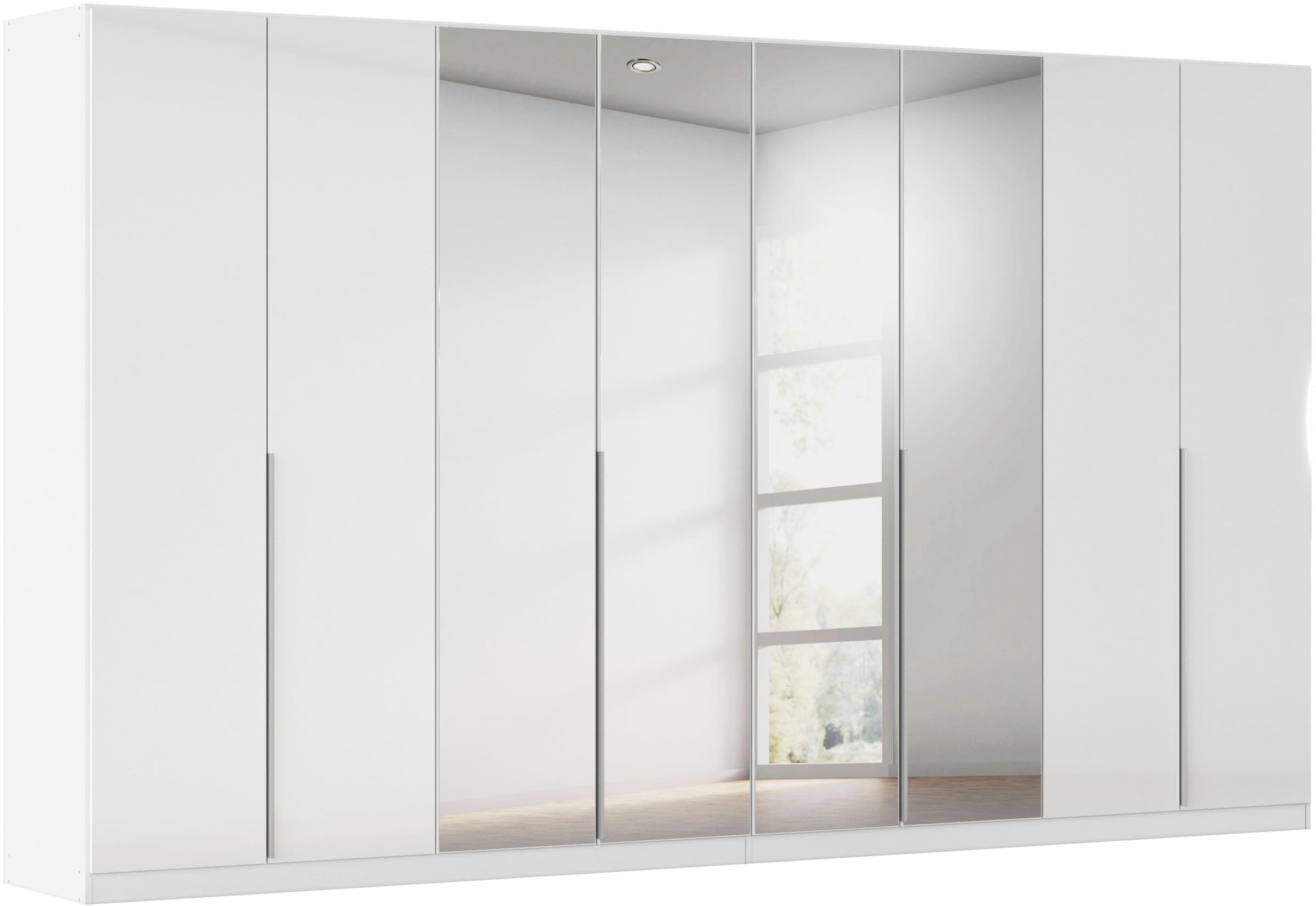 OTTO home Drehtürenschrank "Kleiderschrank Schrank Garderobe AGORDO mit Dekor- oder Hochglanzfront" in zwei Griff-Farben, Breiten 91-405 cm, durchdachte Innenausstattung, in 8 Breiten und 2 Höhen MADE IN GERMANY