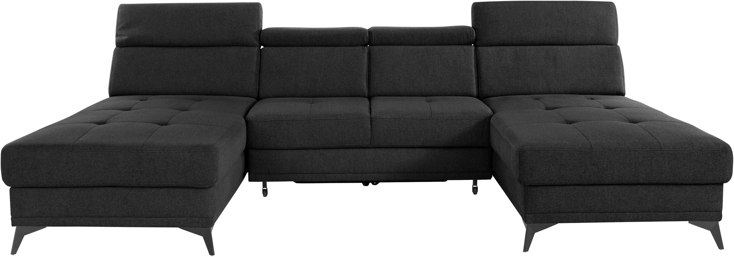 Home affaire Wohnlandschaft "Cardiz U-Form" inkl.Kopfteilverstellung und Fe günstig online kaufen