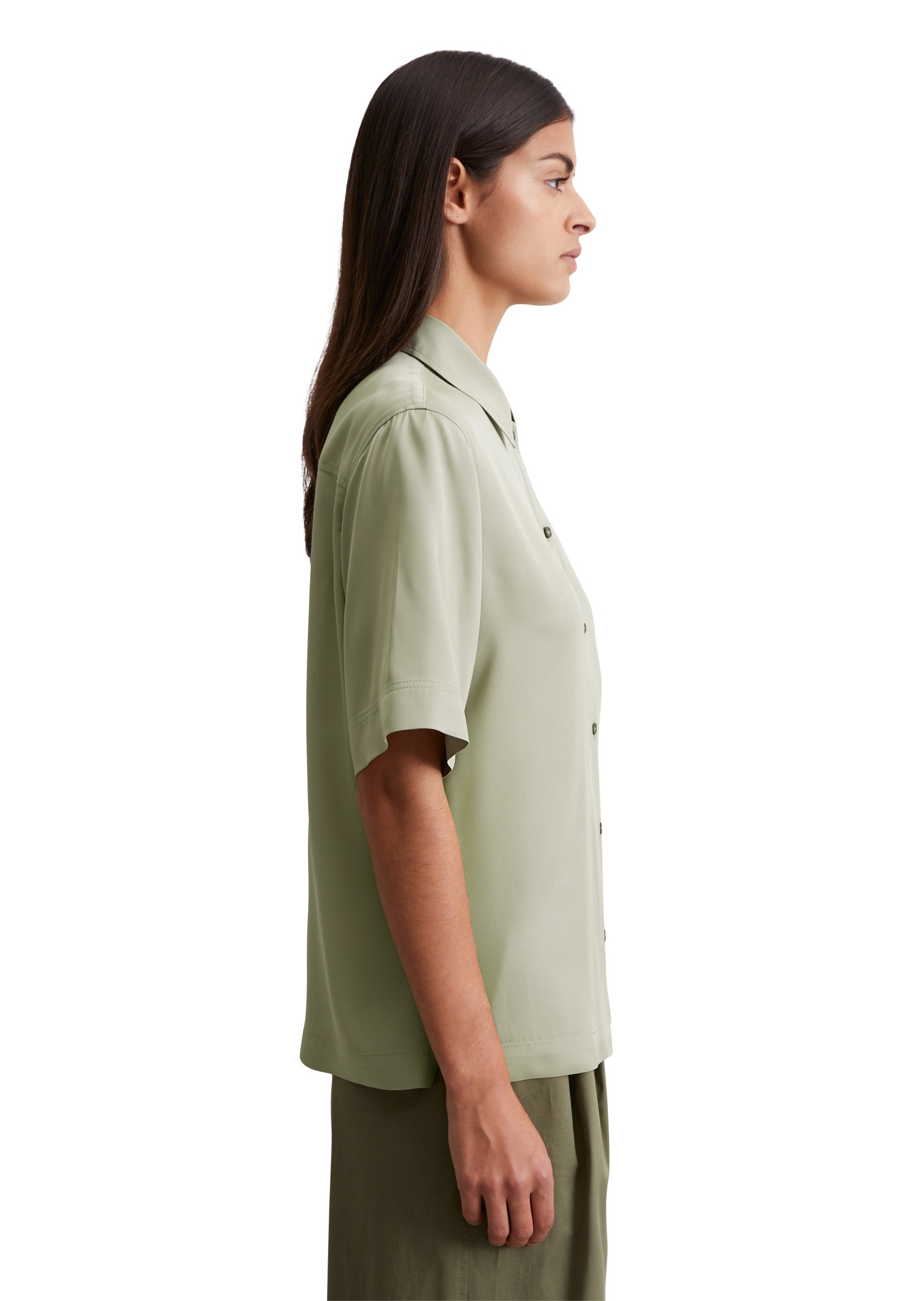 Marc OPolo Kurzarmbluse "aus Viskose-Twill" günstig online kaufen