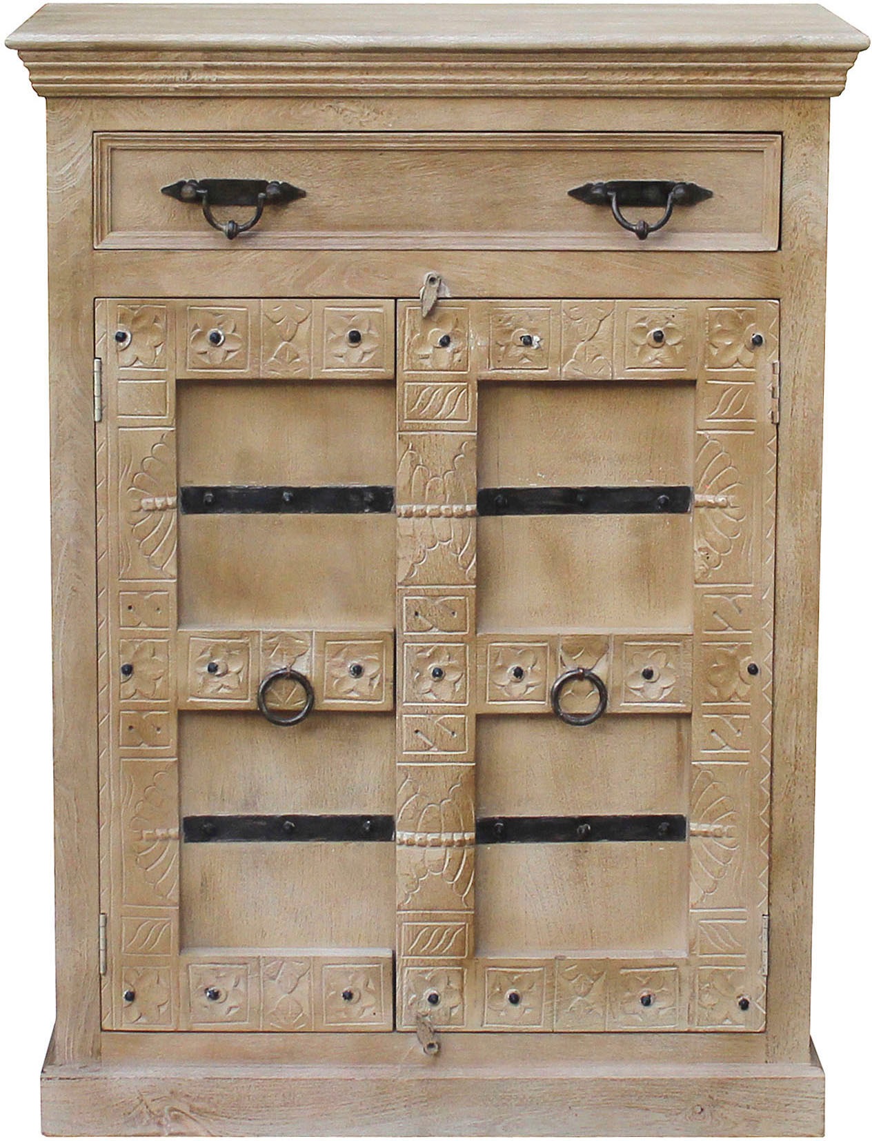 SIT Highboard »Daipur«, geschnitzte Verzierungen