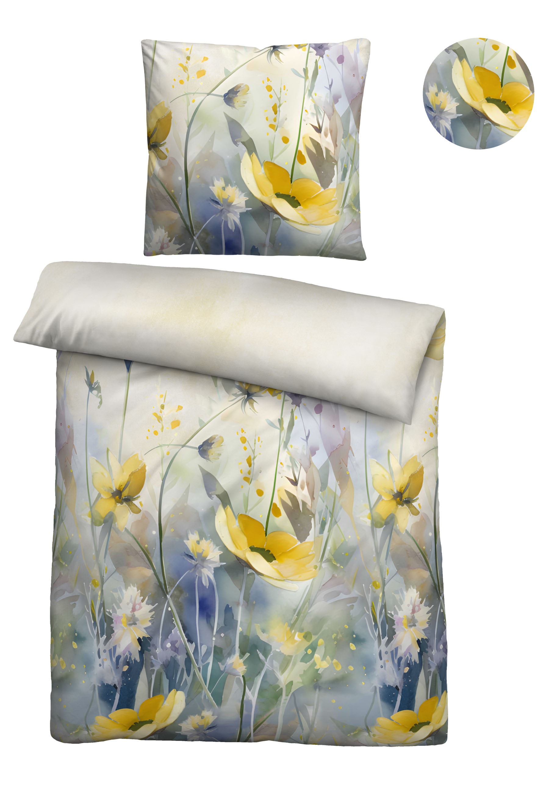 Biberna Bettwäsche »616322« 2 feiner Glanz + weicher Griff, pflegeleicht, ganzjährig einsetzbar, RV