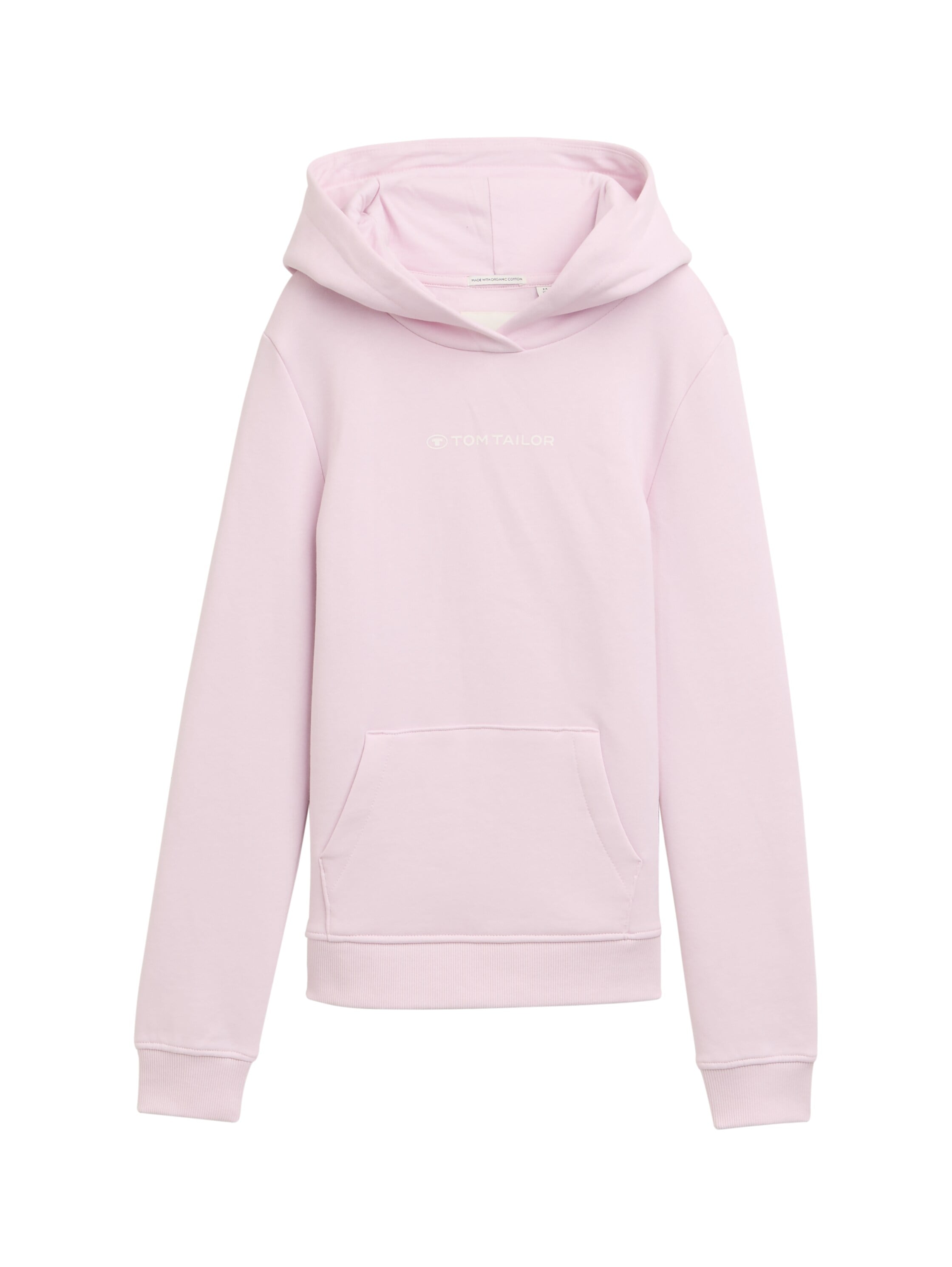 TOM TAILOR Mädchen Sweatshirt, rosa, Gr. 140, Sweatware, Obermaterial: 100% Baumwolle, Sweatshirts, mit Logoprint auf der Brust