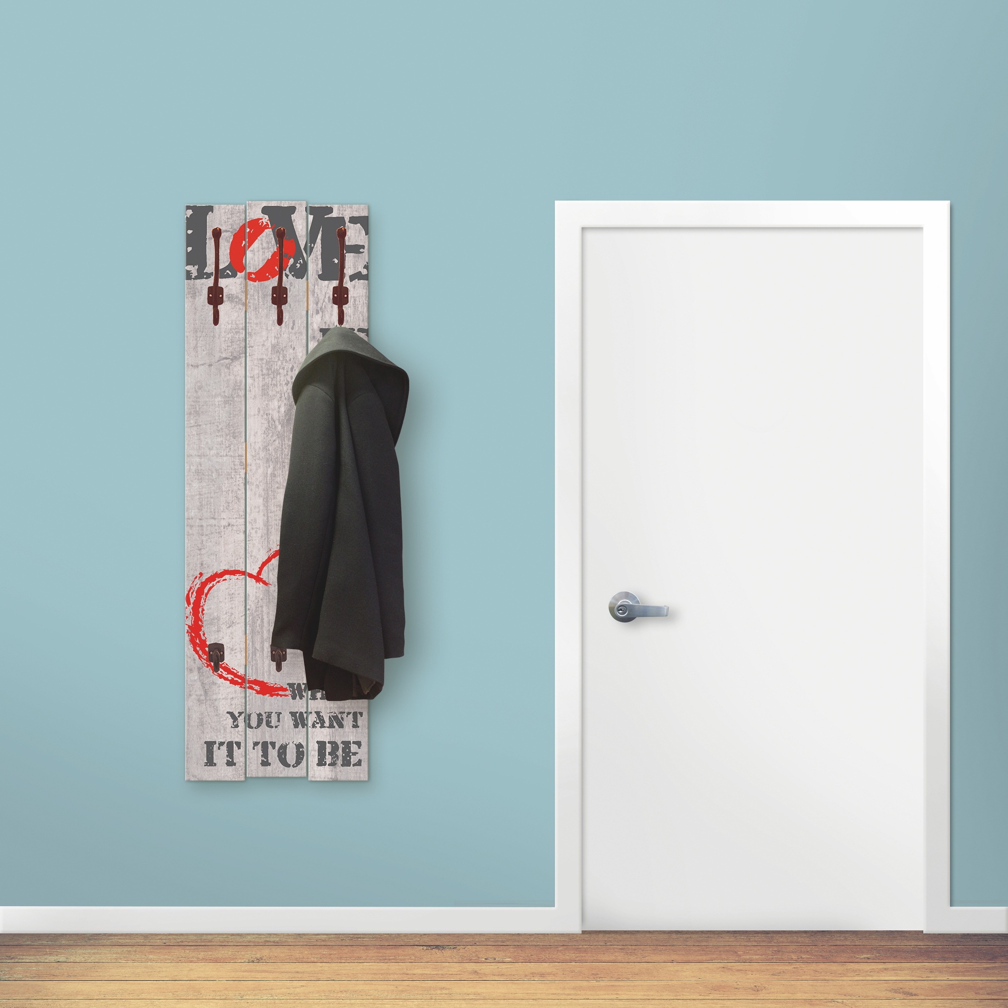 Artland Garderobenleiste »Liebe ist...«, teilmontiert