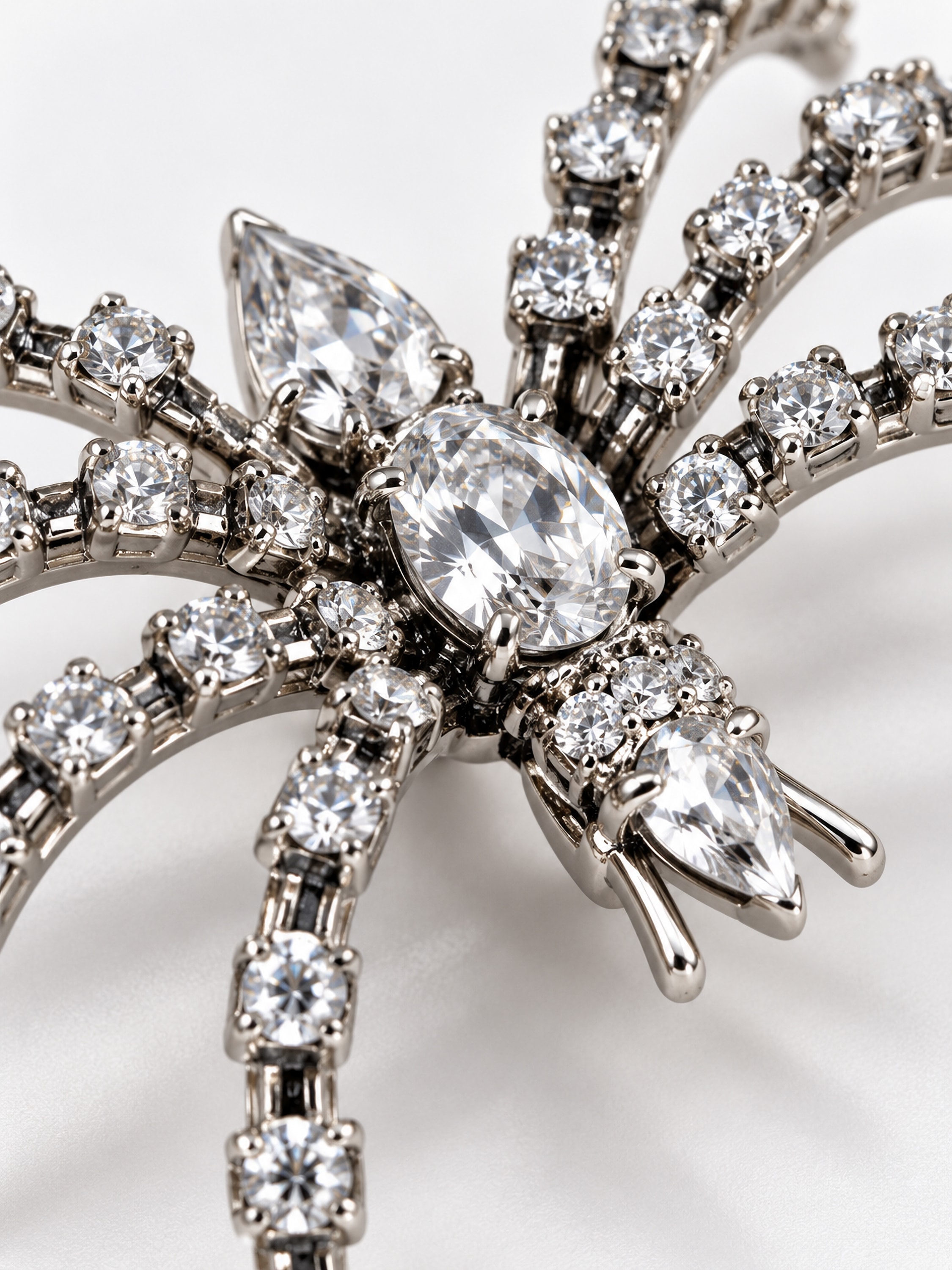 COLLEZIONE ALESSANDRO Brosche »Arachne« ()  funkelnde Spinnen Brosche