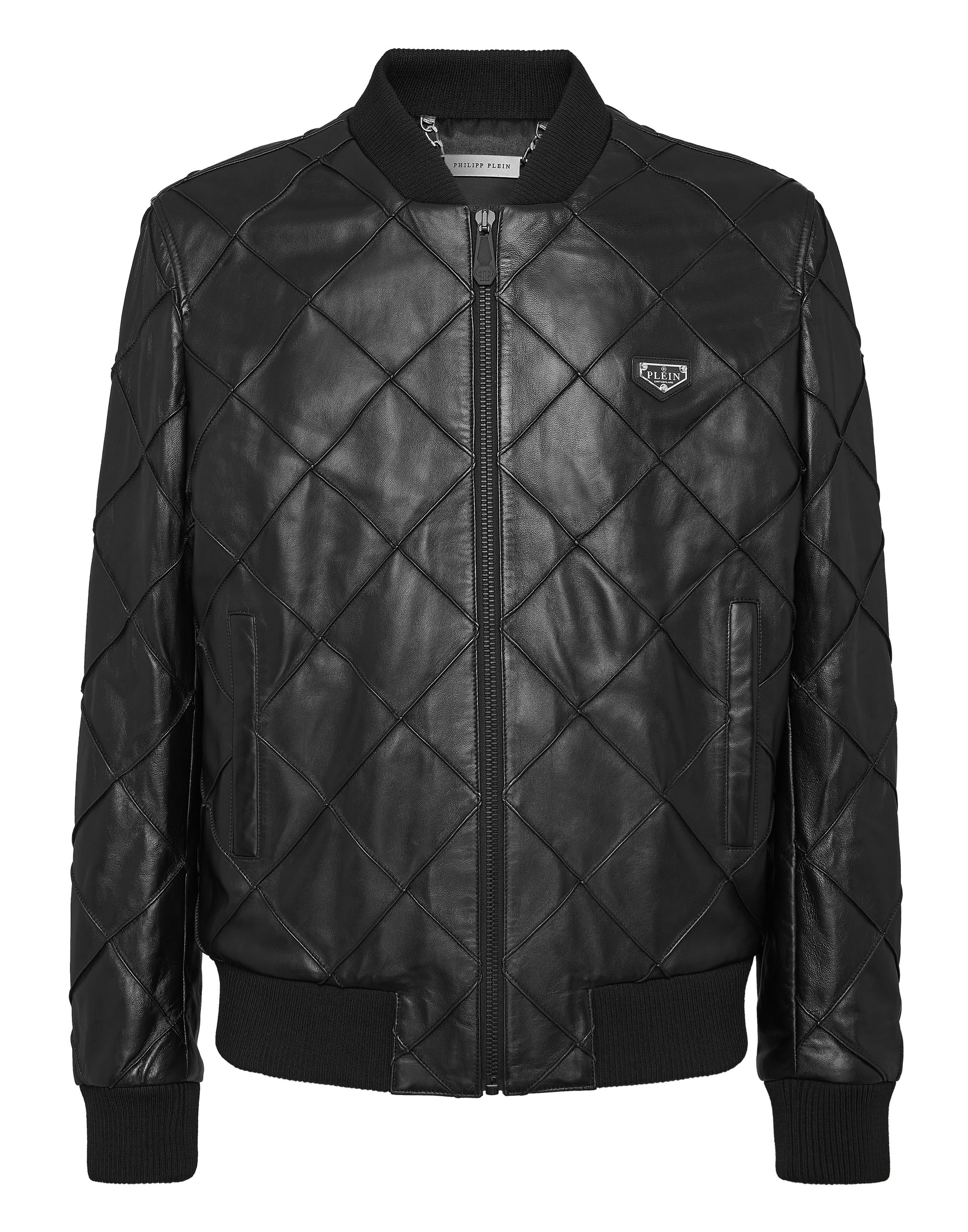 PHILIPP PLEIN "Leder-Bomberjacke"