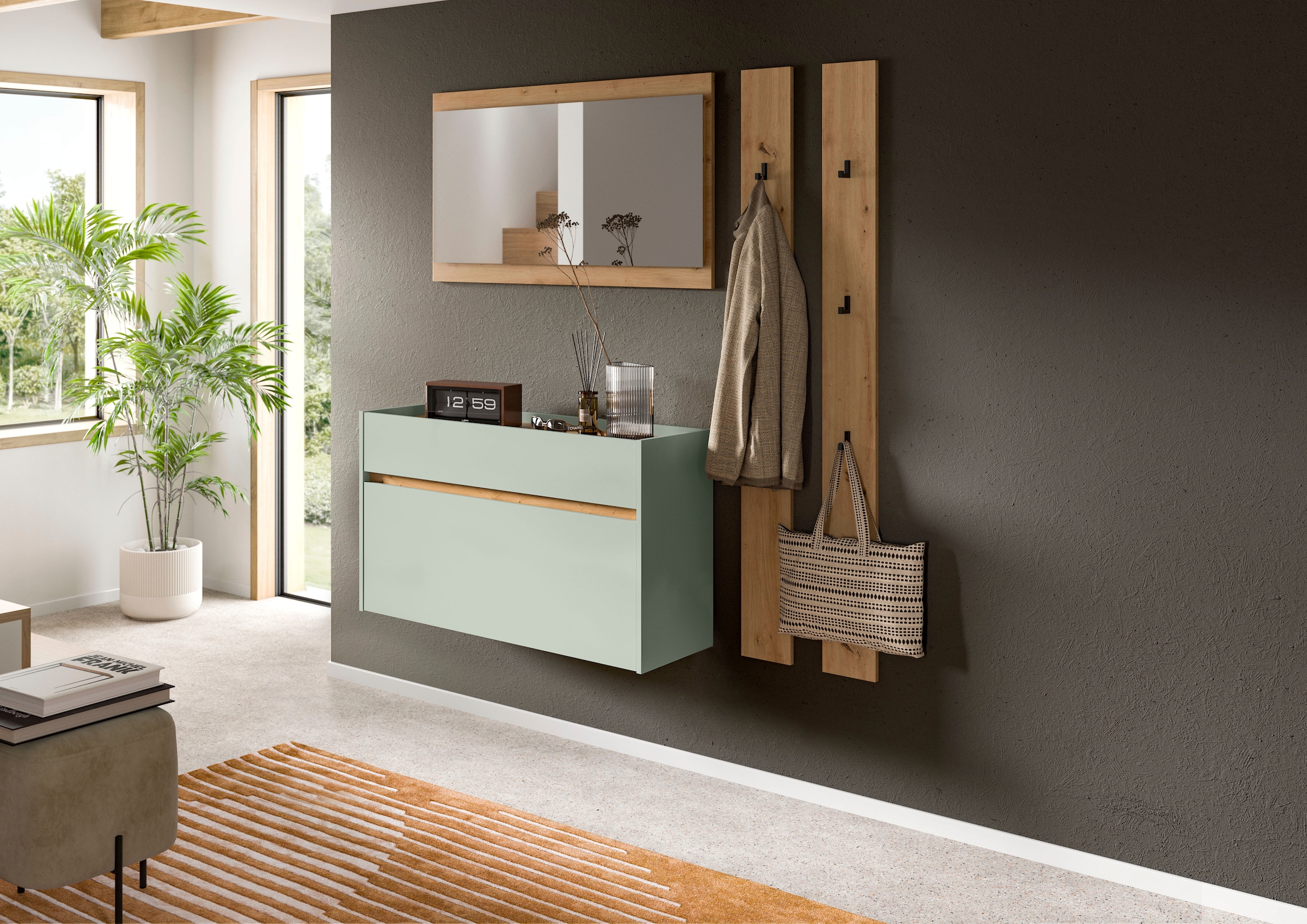 INOSIGN Garderoben-Set "EVRID, 4-teilig, Breite 172 cm, individuell hängbar günstig online kaufen