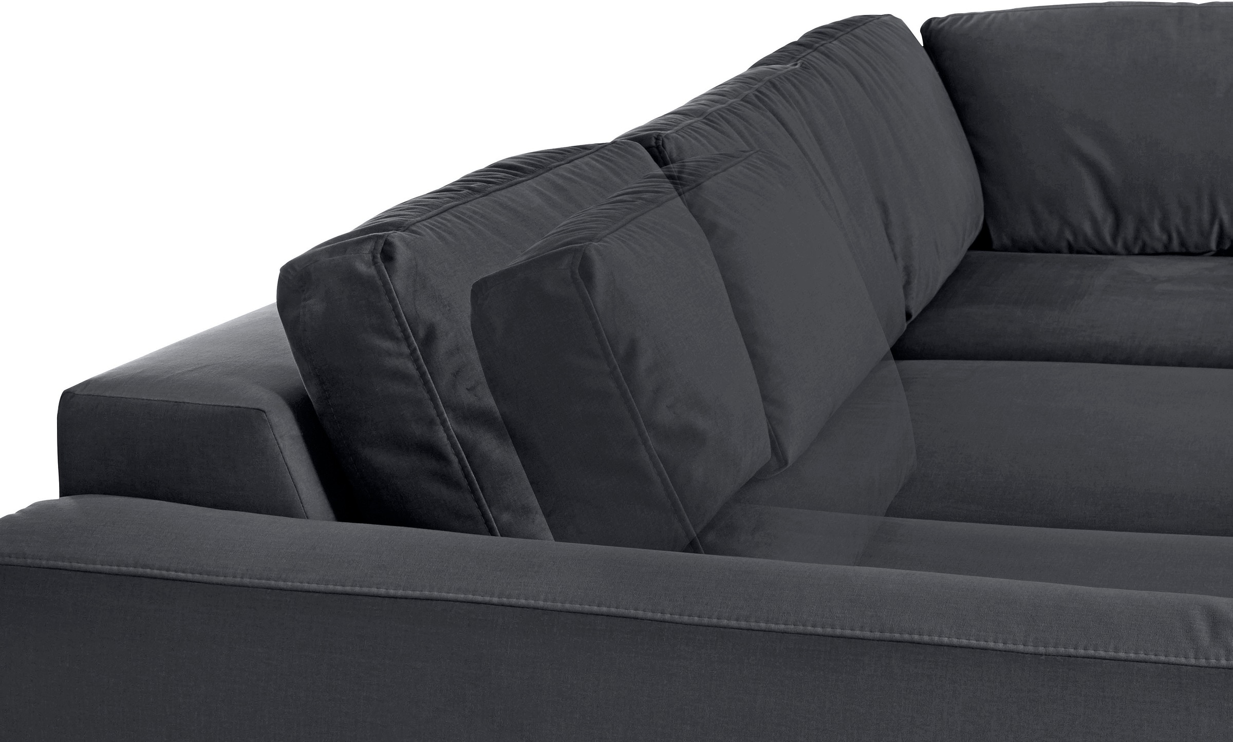 Places of Style Ecksofa »Bloomfield, L-Form«, extra tiefe Sitzfläche, wahlweise mit Sitztiefenverstellung
