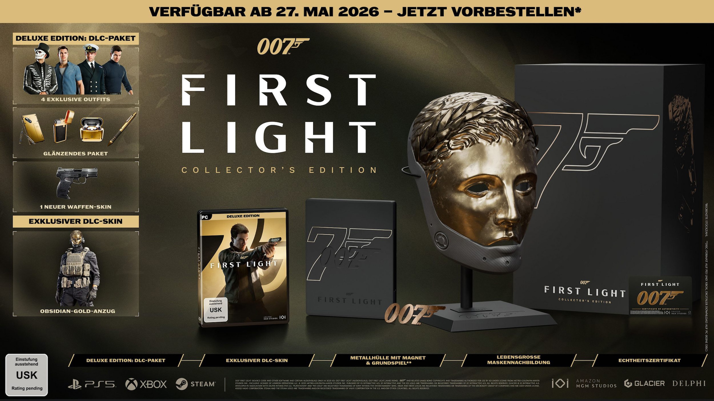 IOI PARTNERS Spielesoftware "007 First Light Collector's Edition", ohne farbbezeichnung, PlayStation 5, Spielesoftware