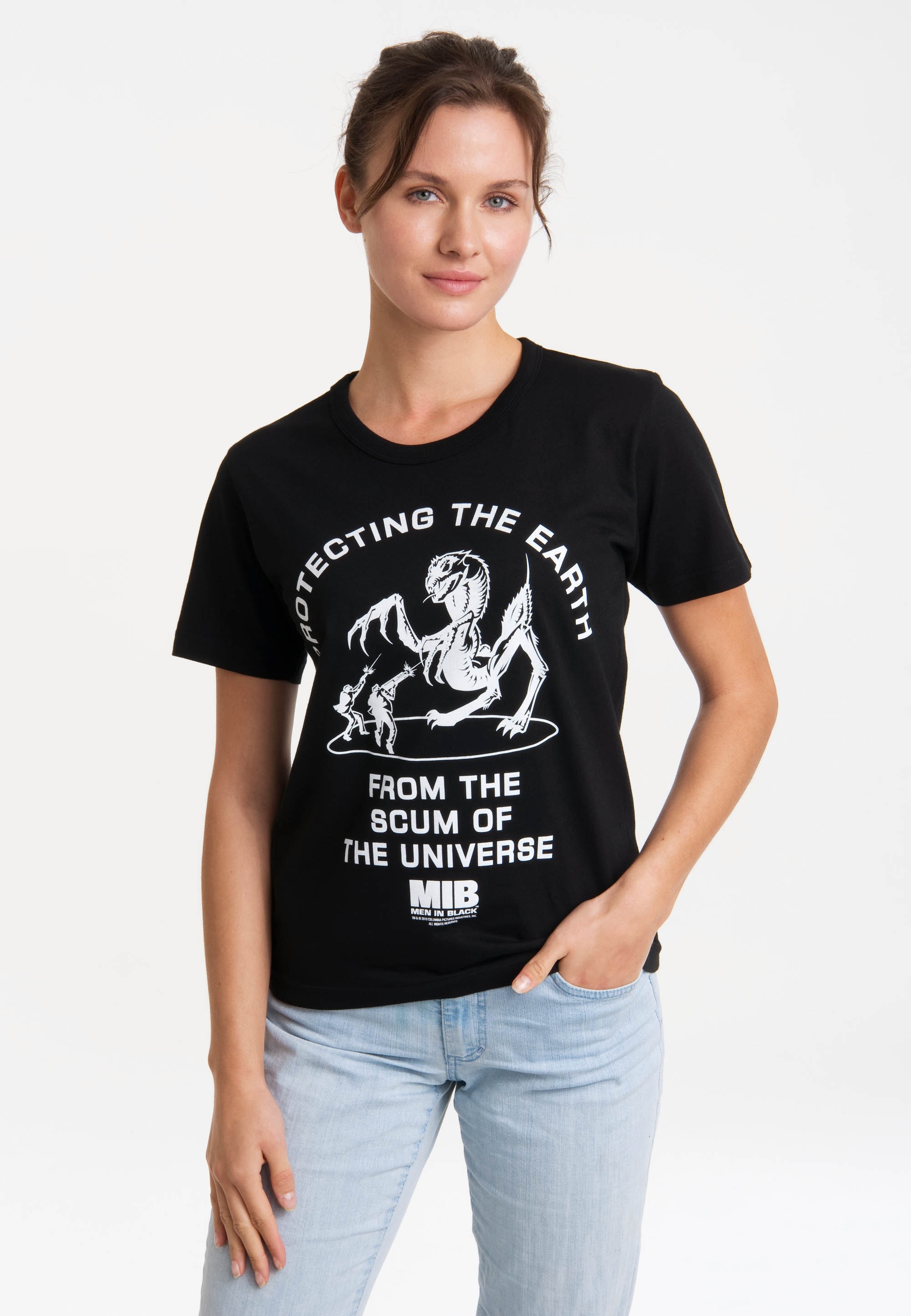 LOGOSHIRT T-Shirt »MIB - Protecting The Earth«, mit lizenziertem Print