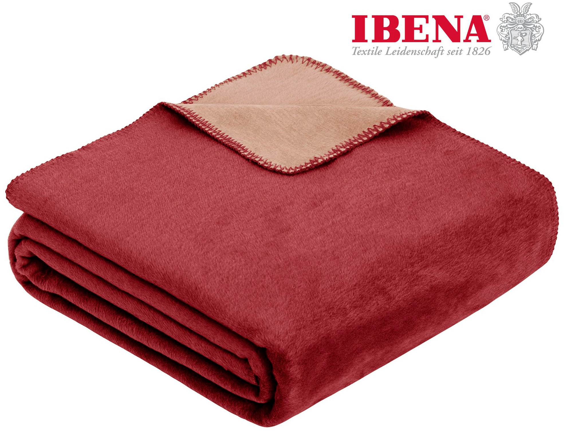 IBENA Wohndecke "Jacquard Decke Dublin", in trendigen Pastellfarben