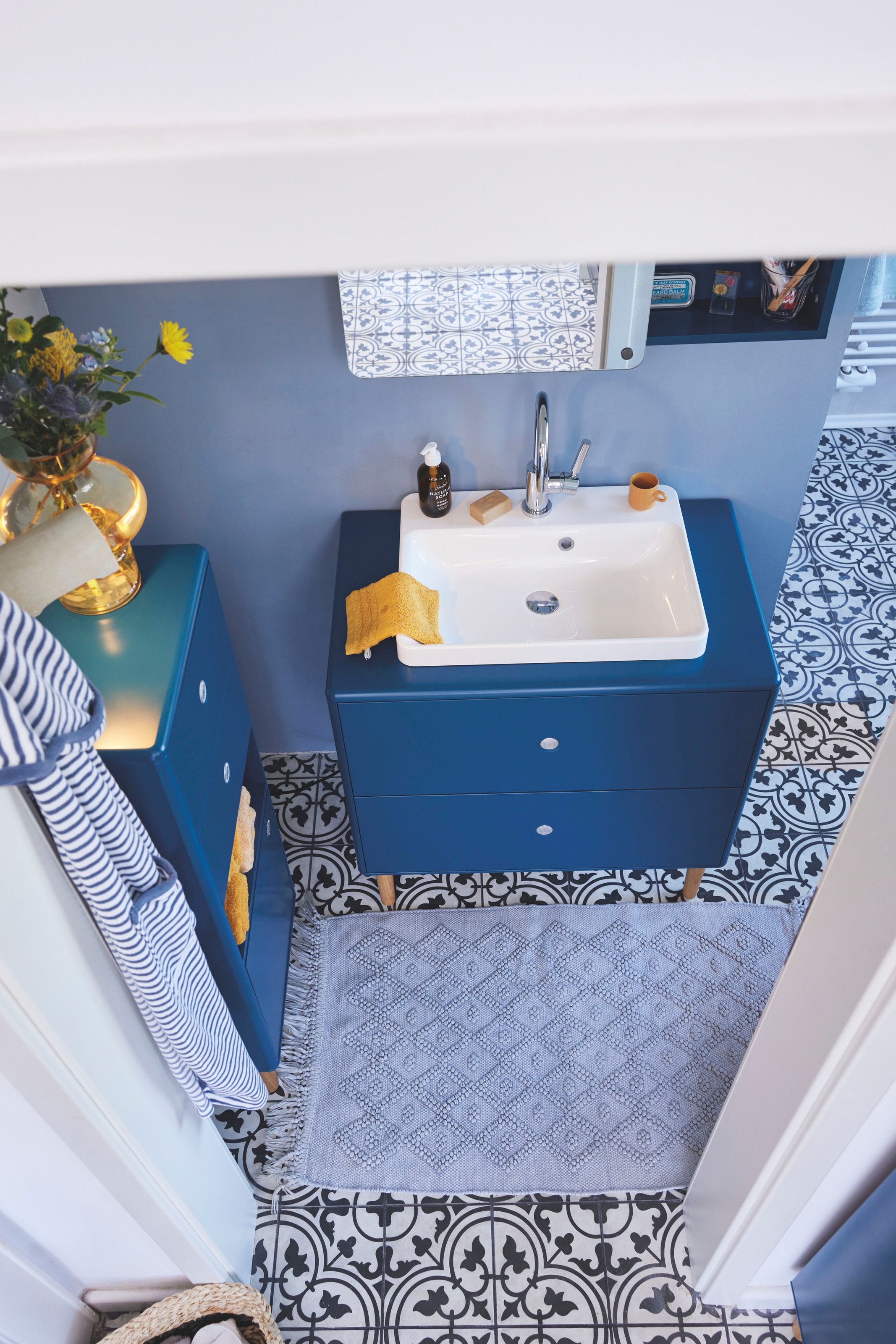 TOM TAILOR HOME Badematte "Vintage Wash" Höhe 6 mm fußbodenheizungsgeeignet günstig online kaufen