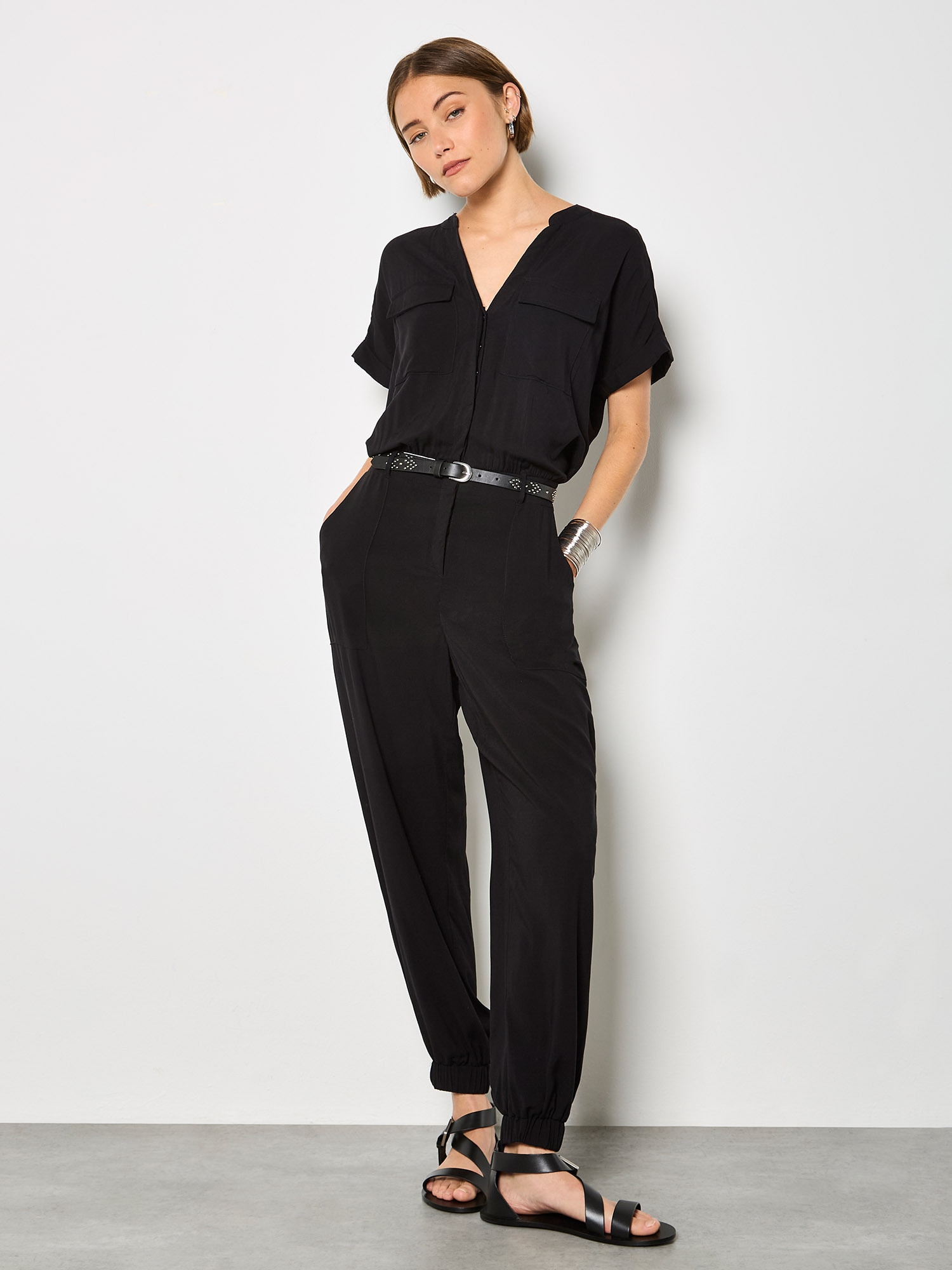 Apricot Jumpsuit "Utility-Jumpsuit" Einfarbig
