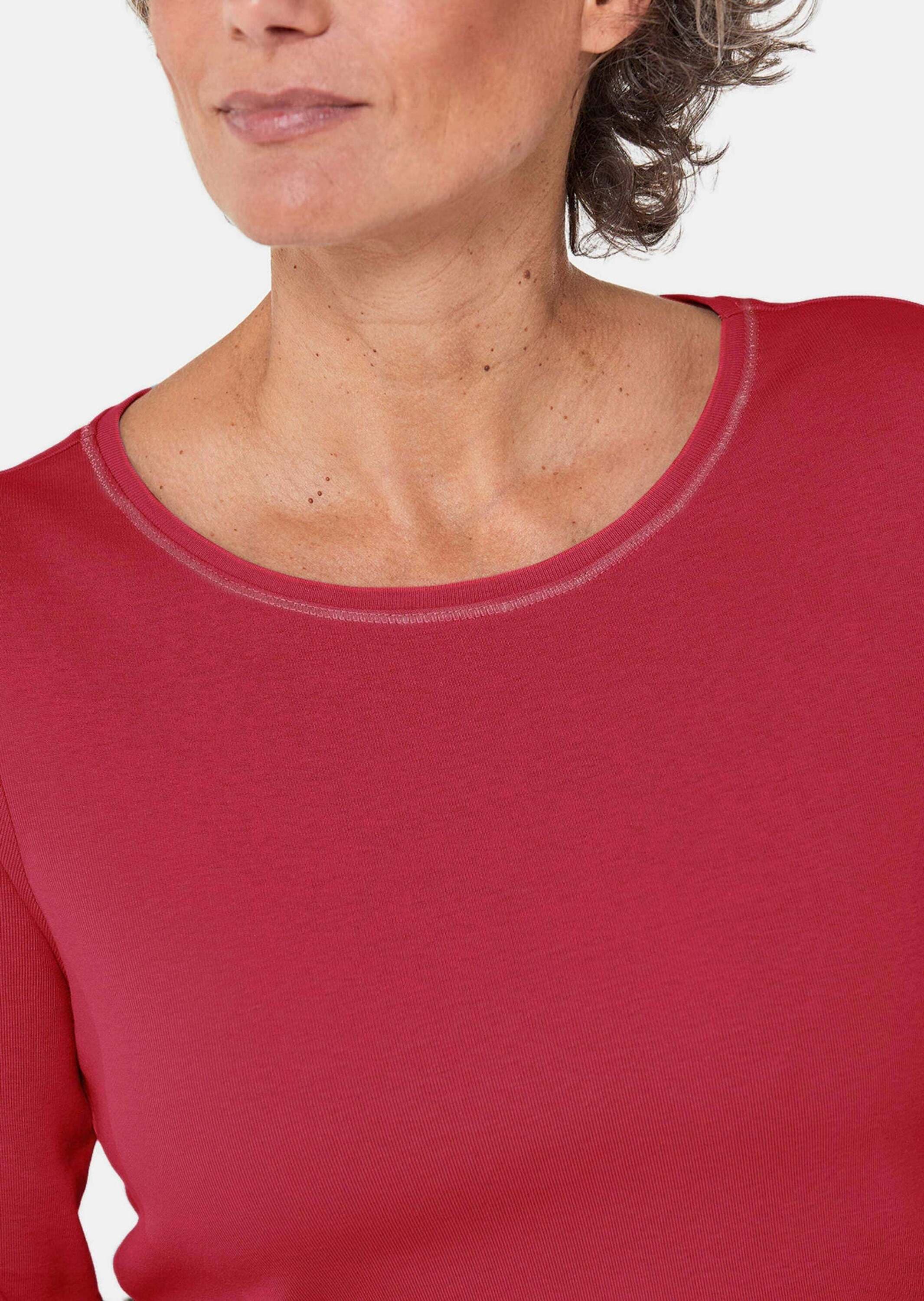GOLDNER Kurzarmshirt »Shirt Basic T-Shirt aus reiner Baumwolle«
