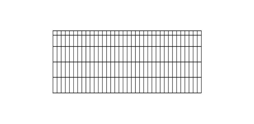 KRAUS Einstabmattenzaun »Dino-Trend-Z42«, anthrazit, 80 cm hoch, 15 Elemente für 30 m, 16 Pfosten