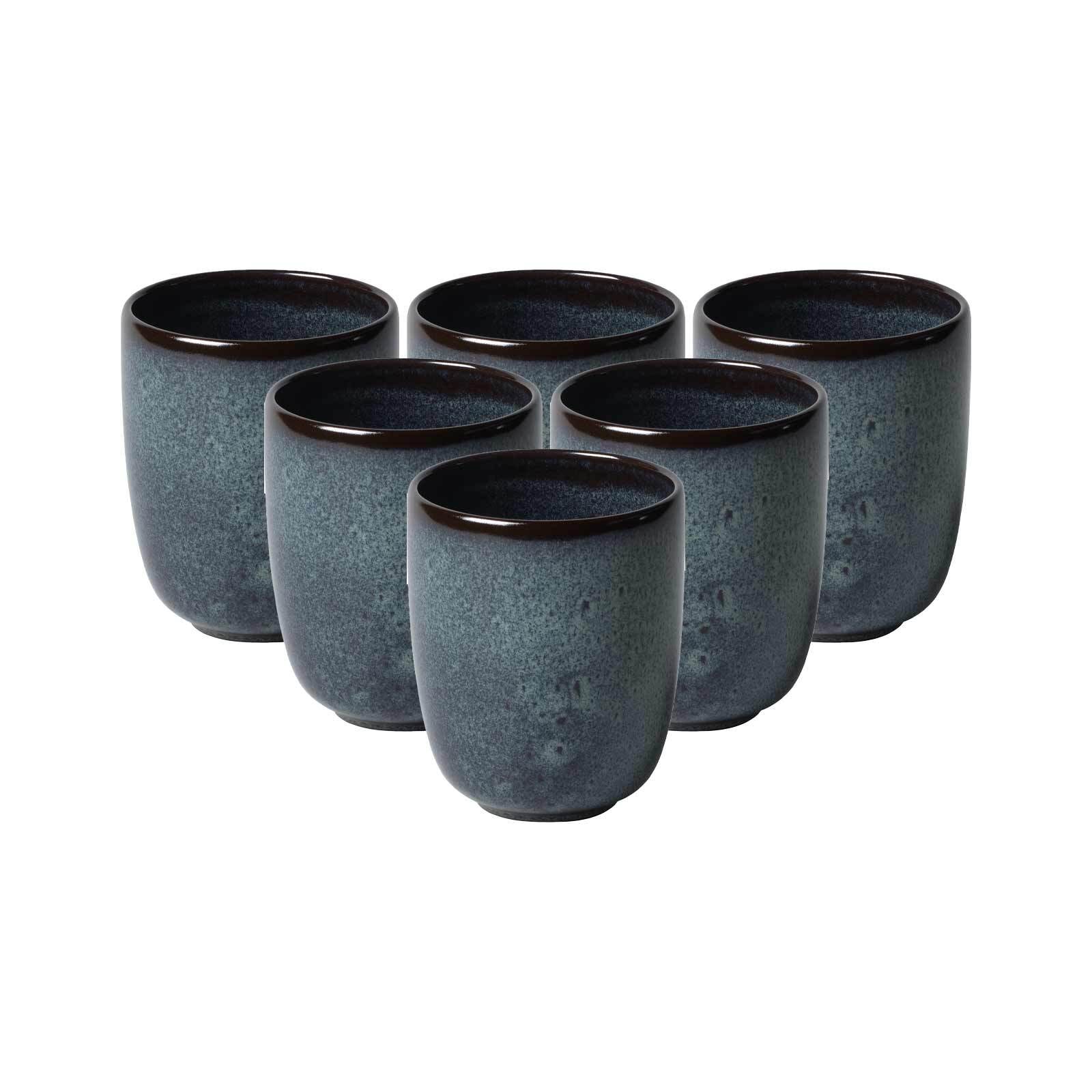 Becher "Becher ohne Henkel Lave 400 ml 6er Set"gris, LIKE. BY VILLEROY & BOCH, Trinkgefäße