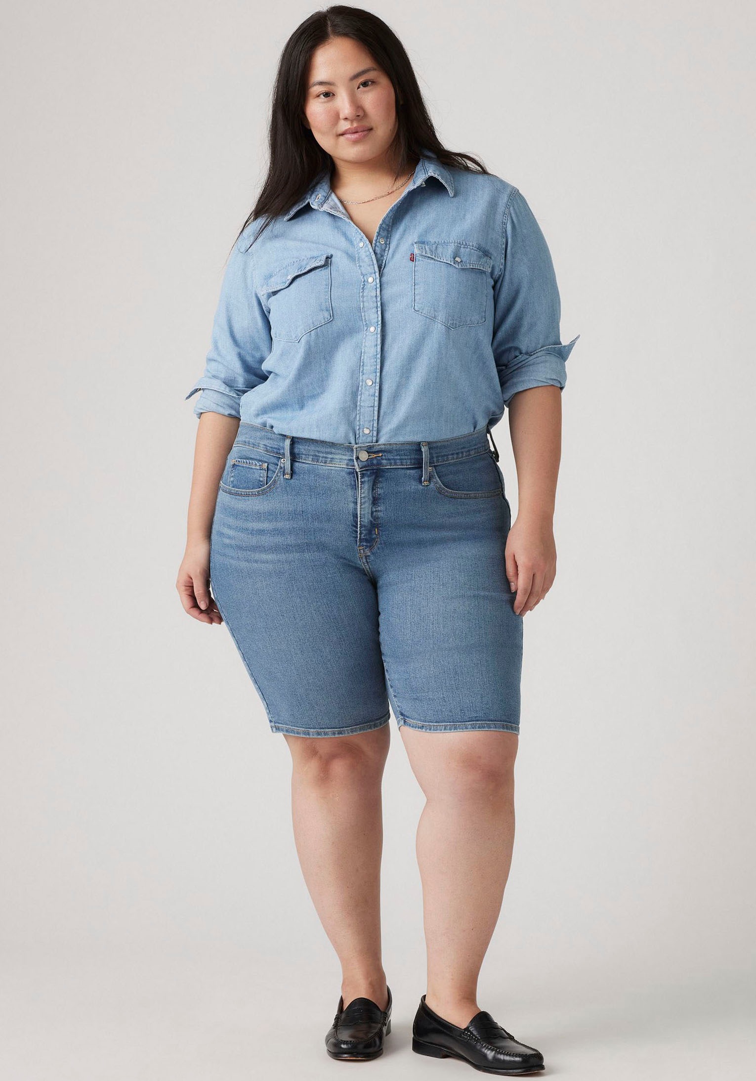 Thumbnail - Levis Plus Shorts "PL SHAPING BERMUDA DA" Sommerhose im Five-Pocket Style